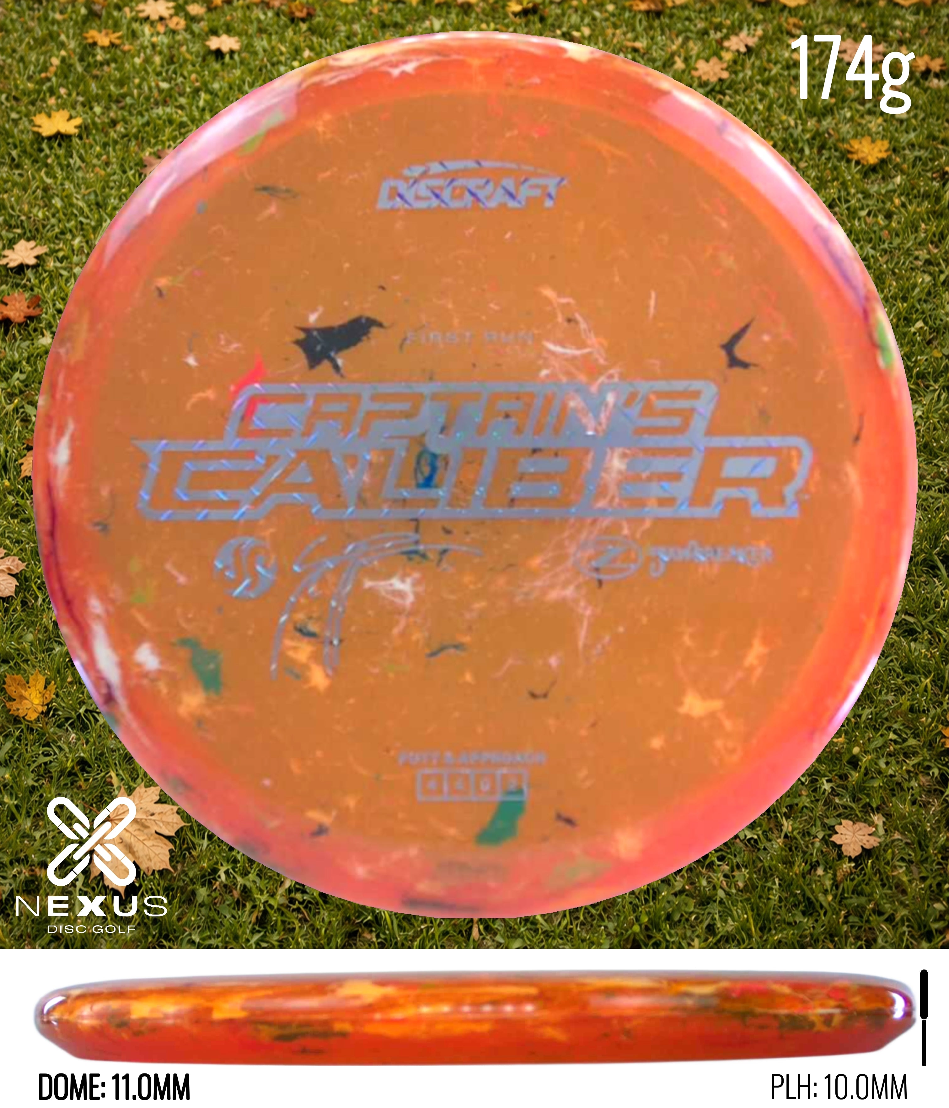 Discraft Seppo Paju First Run Z Jawbreaker Captain’s Caliber  (pre-order) Jawbreaker Orange/Silver 174g