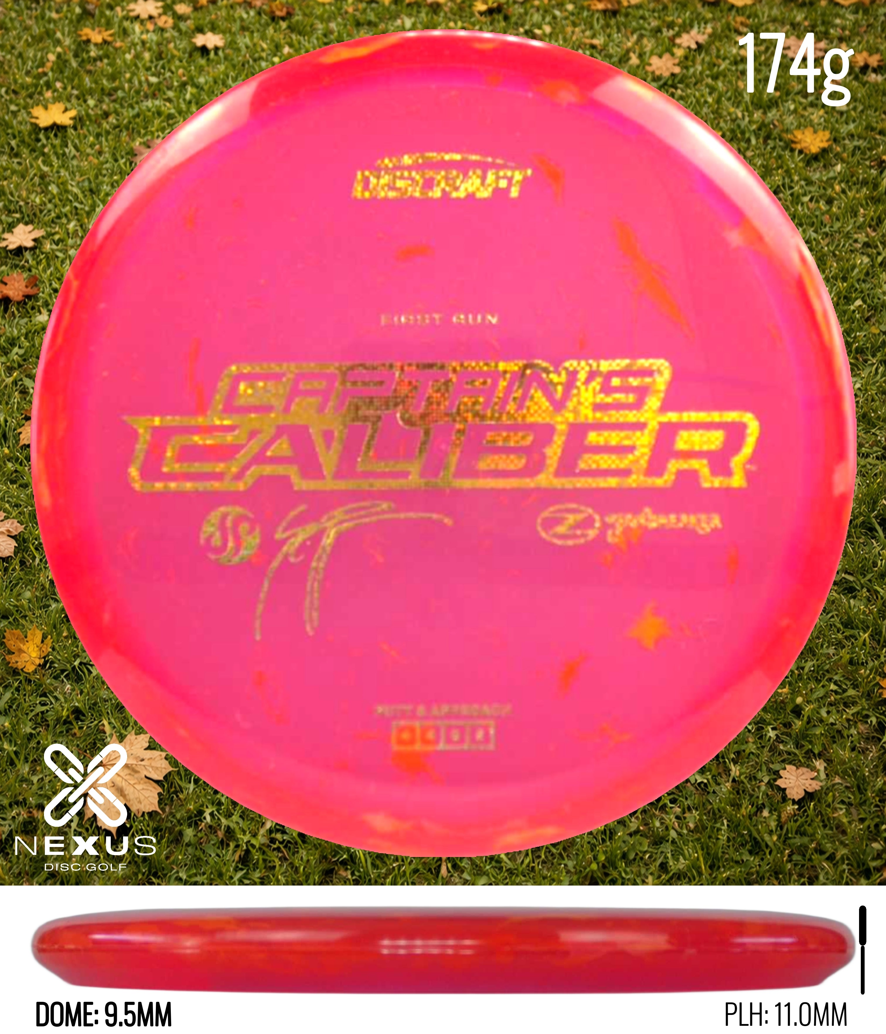 Discraft Seppo Paju First Run Z Jawbreaker Captain’s Caliber  (pre-order) Jawbreaker Pink/Gold 174g