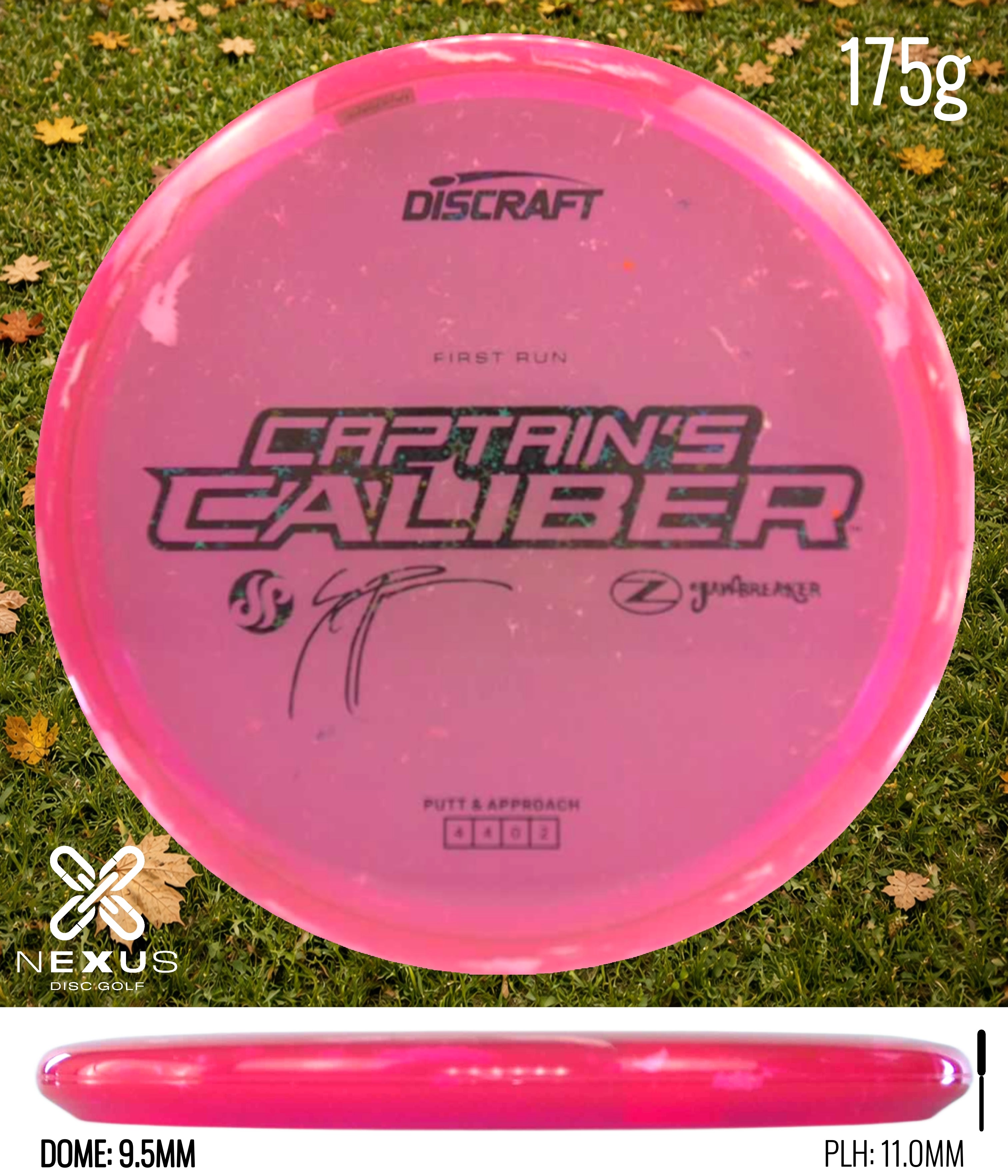 Discraft Seppo Paju First Run Z Jawbreaker Captain’s Caliber  (pre-order) Jawbreaker Pink/Holographic, Black 175g