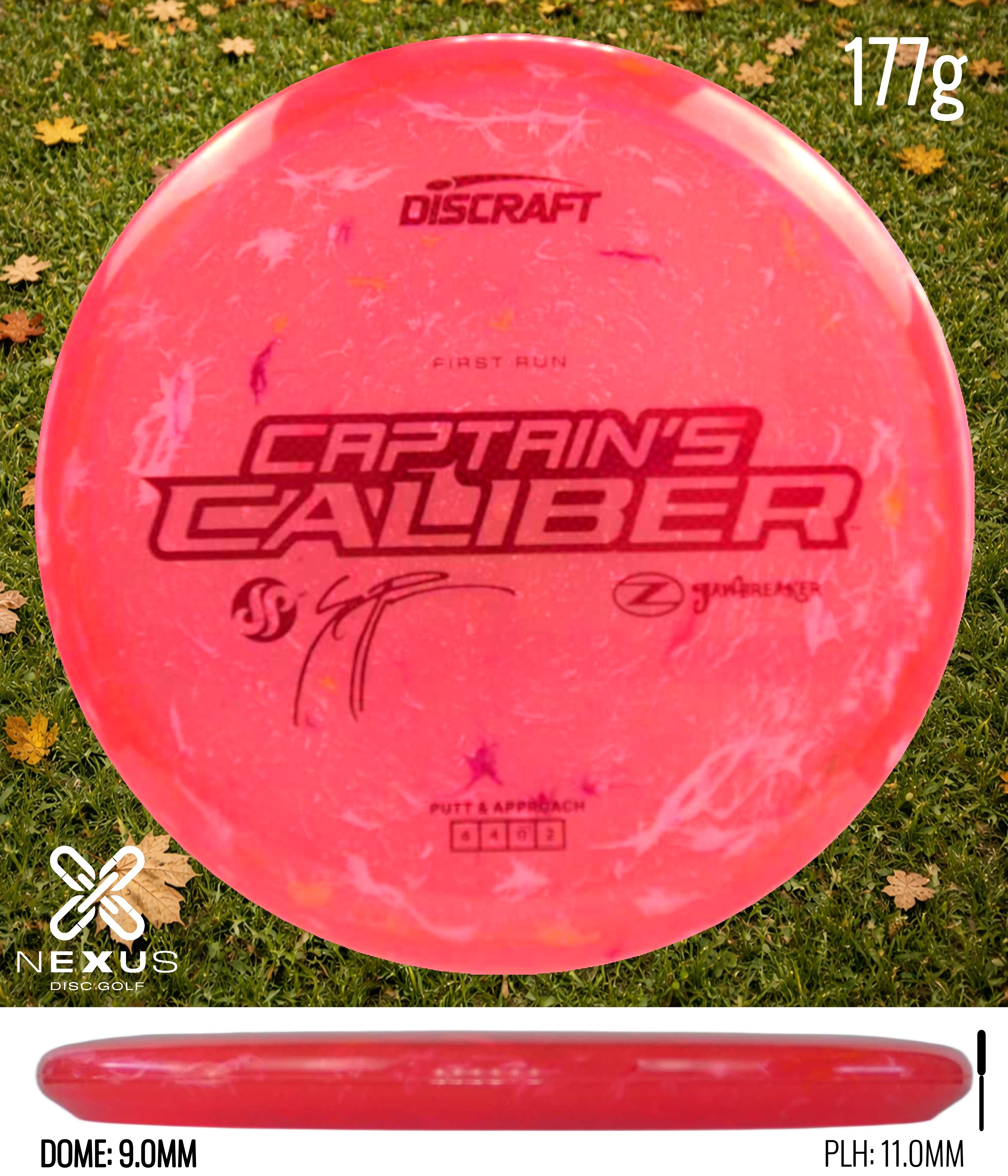 Discraft Seppo Paju First Run Z Jawbreaker Captain’s Caliber  (pre-order) Jawbreaker Pink/Red Metallic 177g