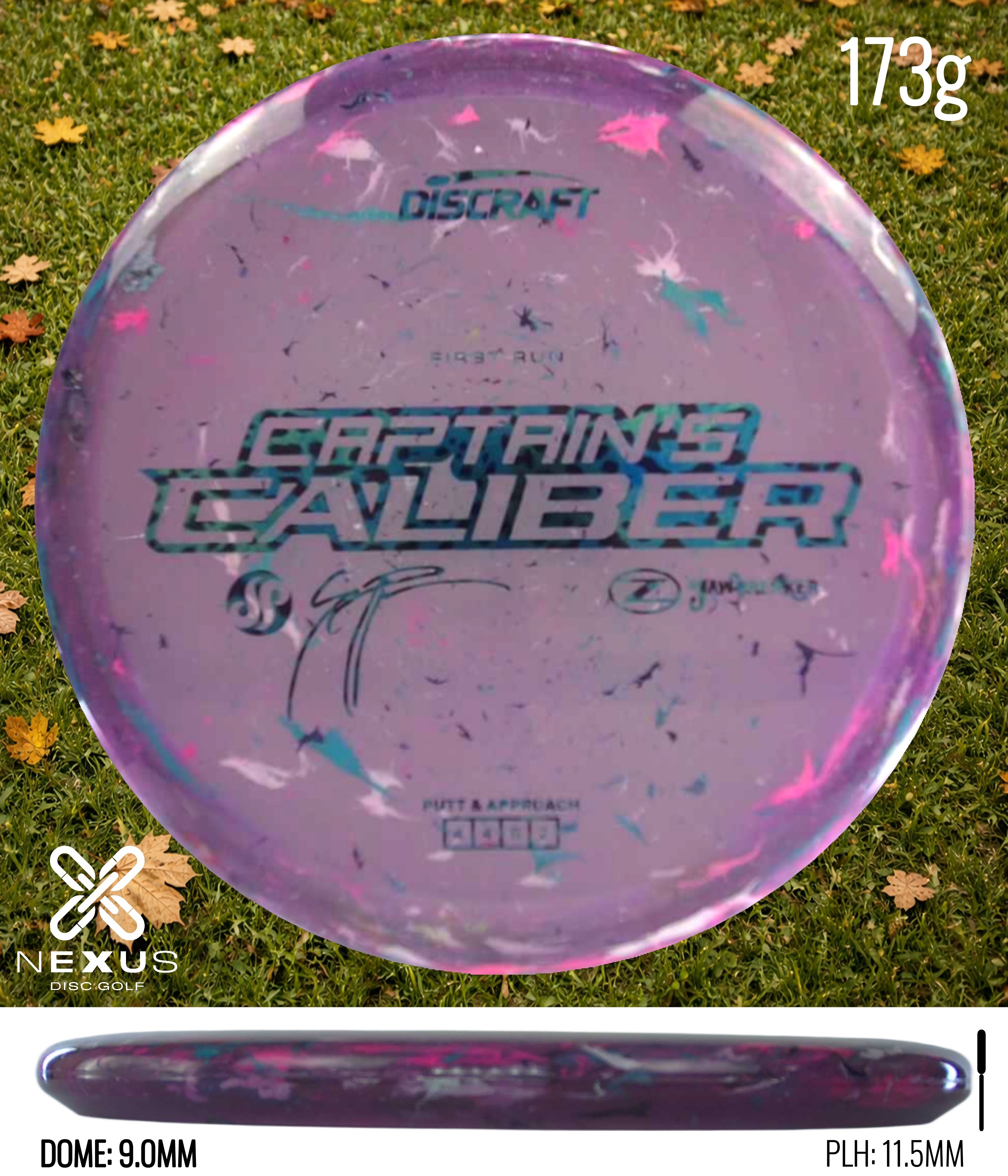 Discraft Seppo Paju First Run Z Jawbreaker Captain’s Caliber  (pre-order) Jawbreaker Purple/Blue Metallic, Black 173g