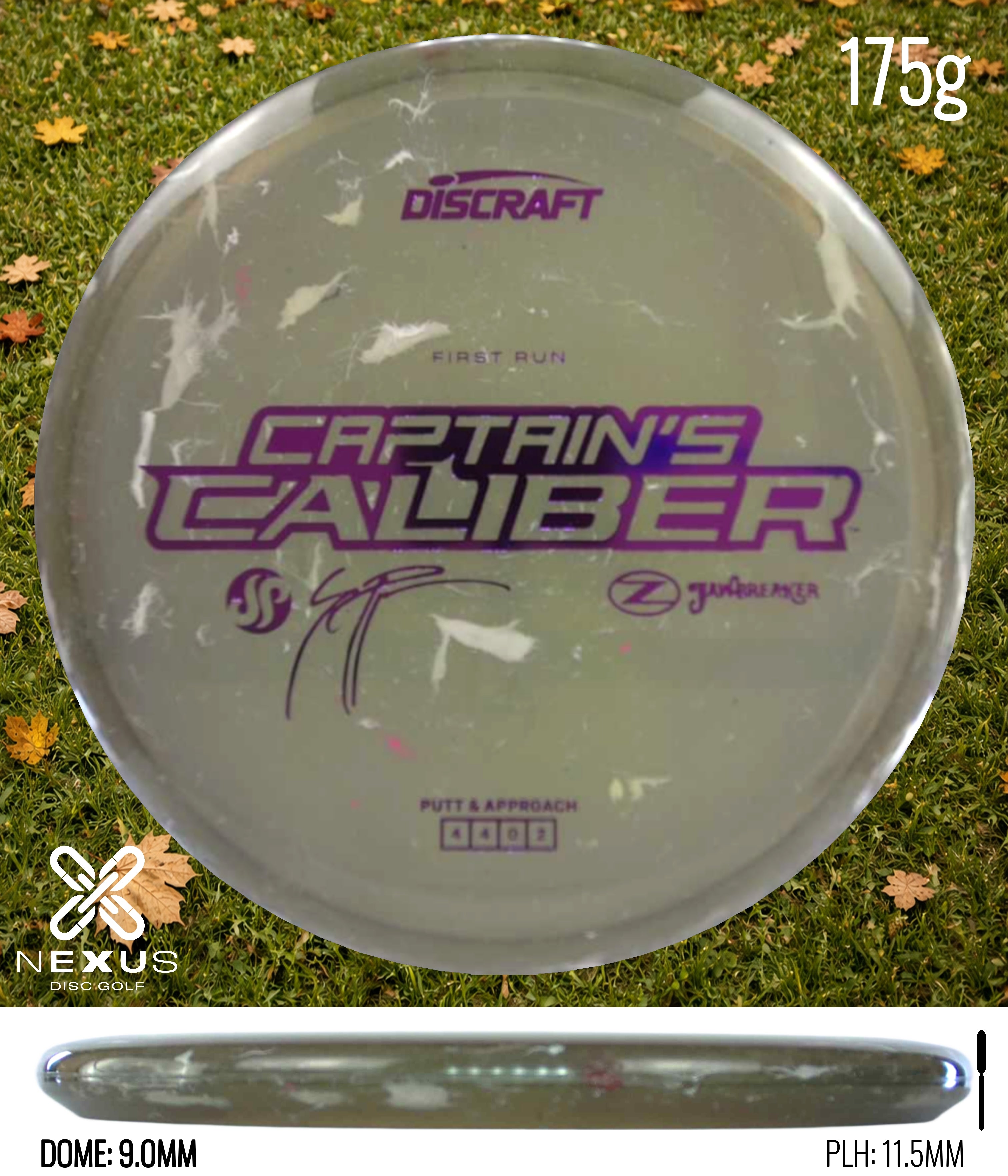 Discraft Seppo Paju First Run Z Jawbreaker Captain’s Caliber  (pre-order) Jawbreaker Smoke/Purple Metallic 175g