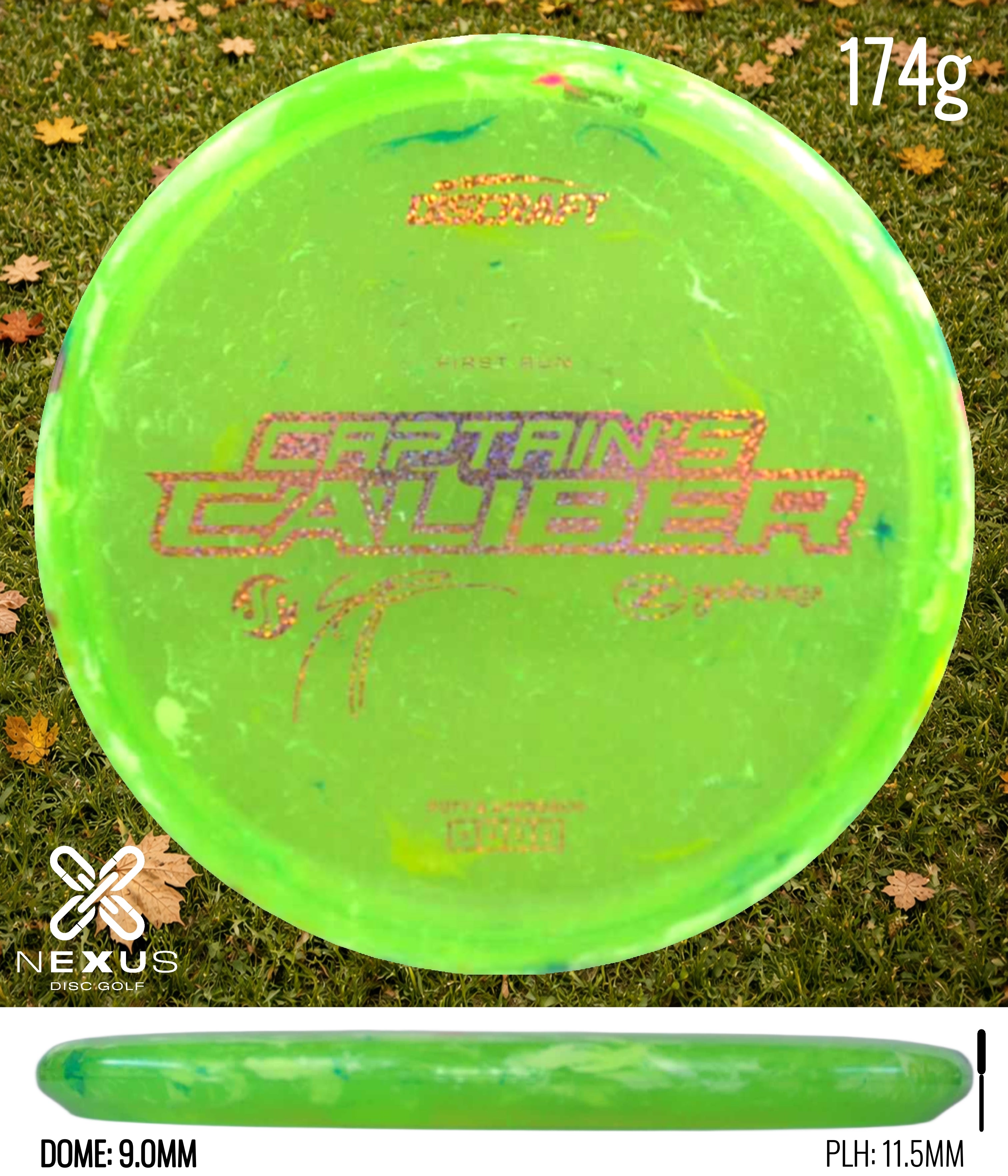 Discraft Seppo Paju First Run Z Jawbreaker Captain’s Caliber  (pre-order) Jawbreaker Yellow/Blue Metallic 174g