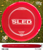 Discraft Sled Z Line Red/White 180g