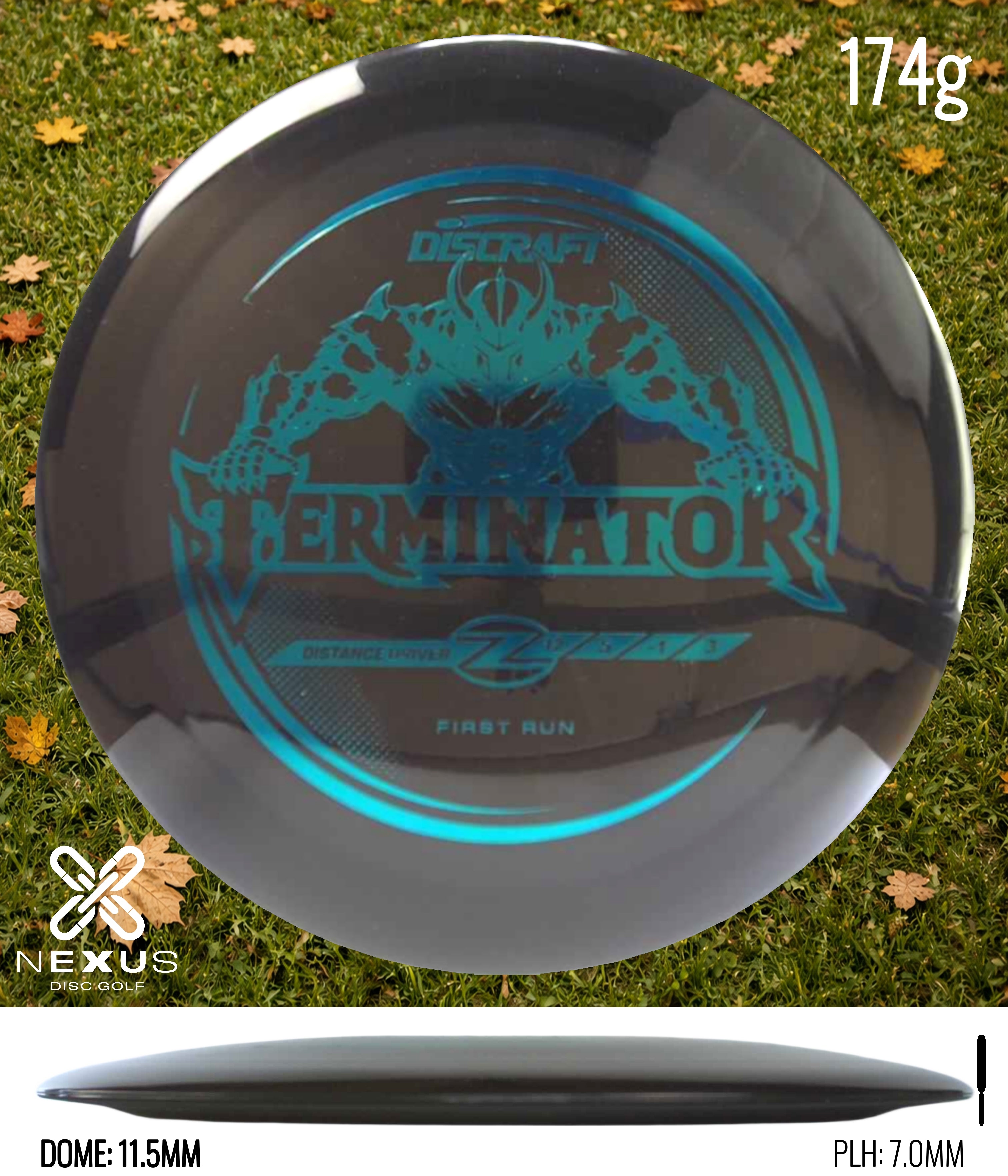 Discraft Terminator Black/Blue Metallic 174g