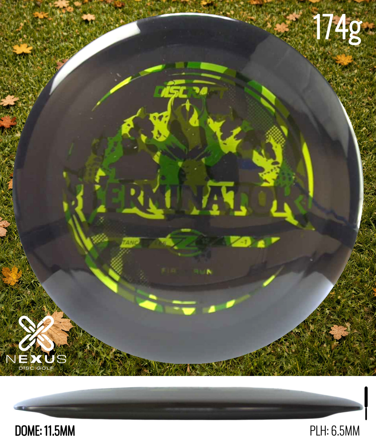 Discraft Terminator Black/Green Metallic 174g