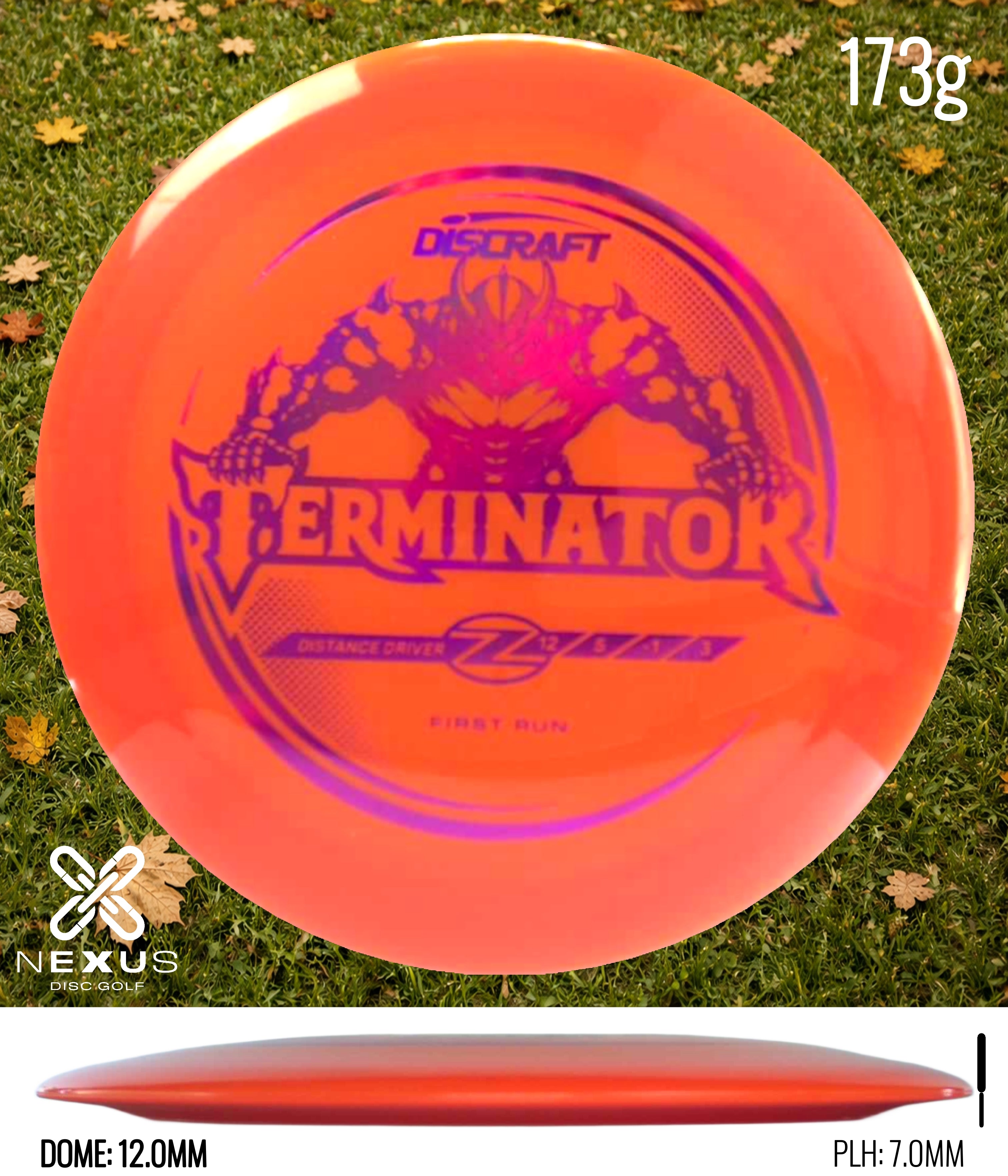 Discraft Terminator Orange/Purple Metallic 173g
