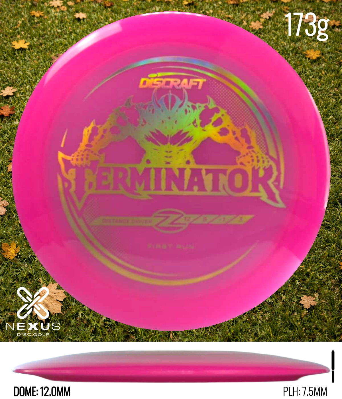 Discraft Terminator Pink/Rainbow Holo 173g
