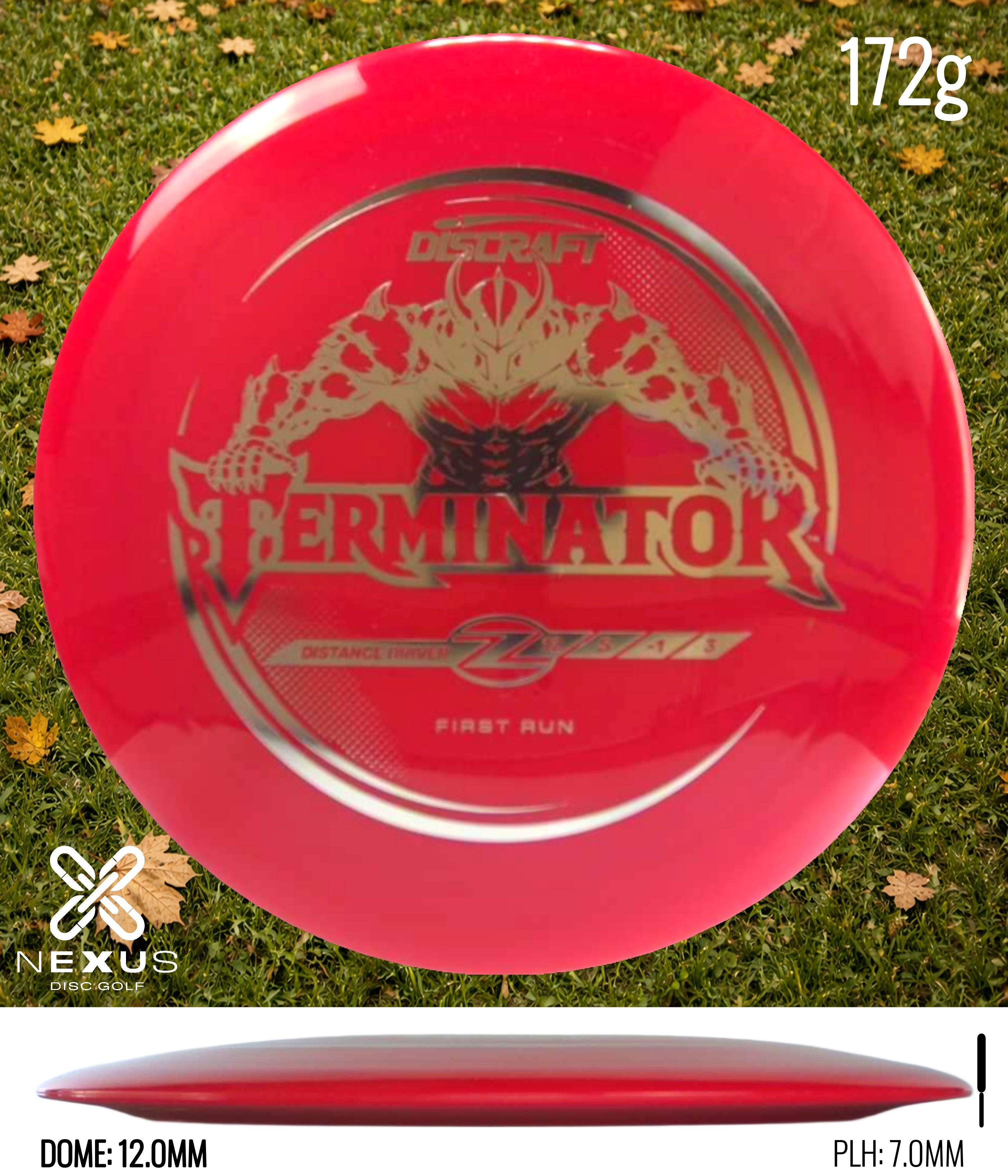 Discraft Terminator Red/Silver 172g