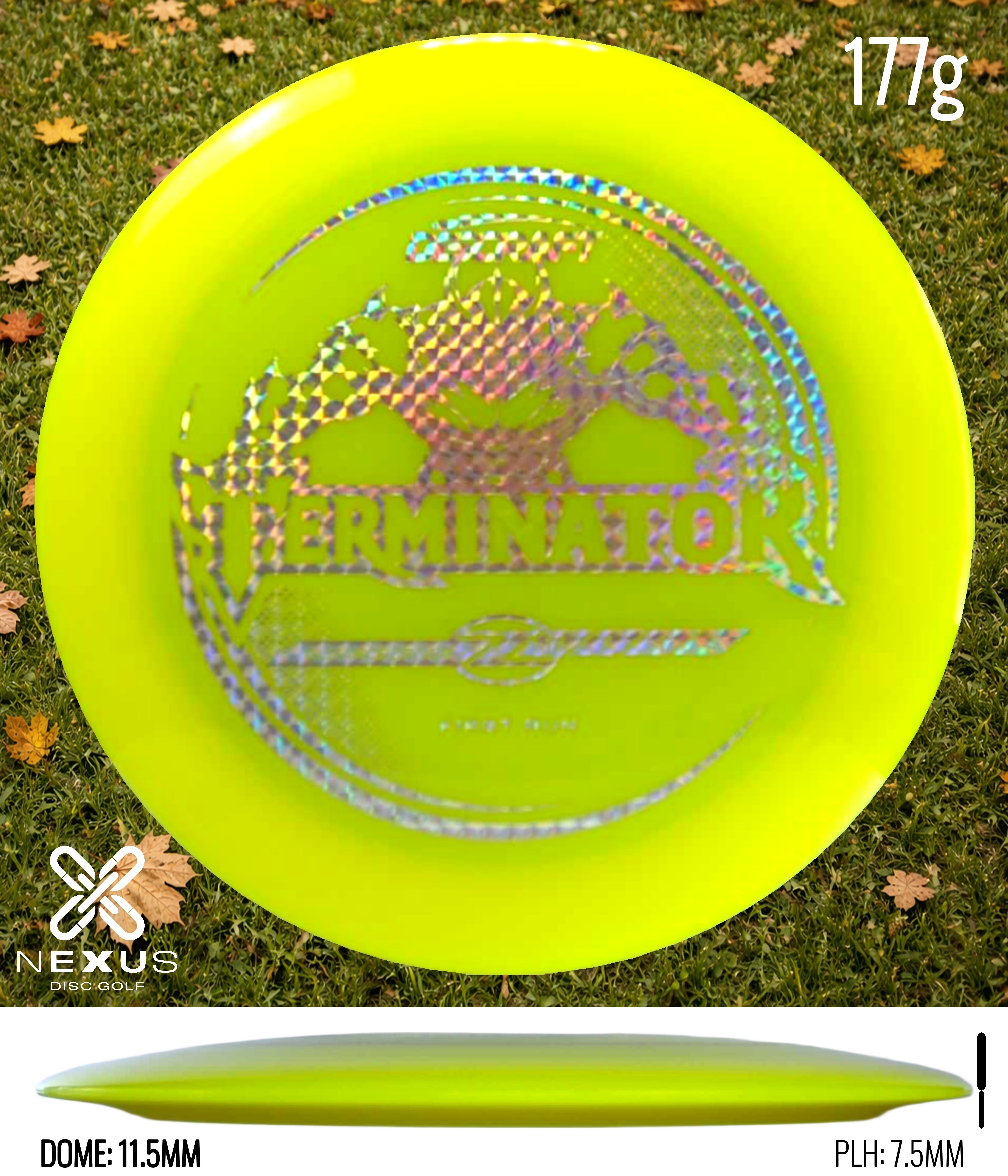 Discraft Terminator Yellow/Holographic 177g