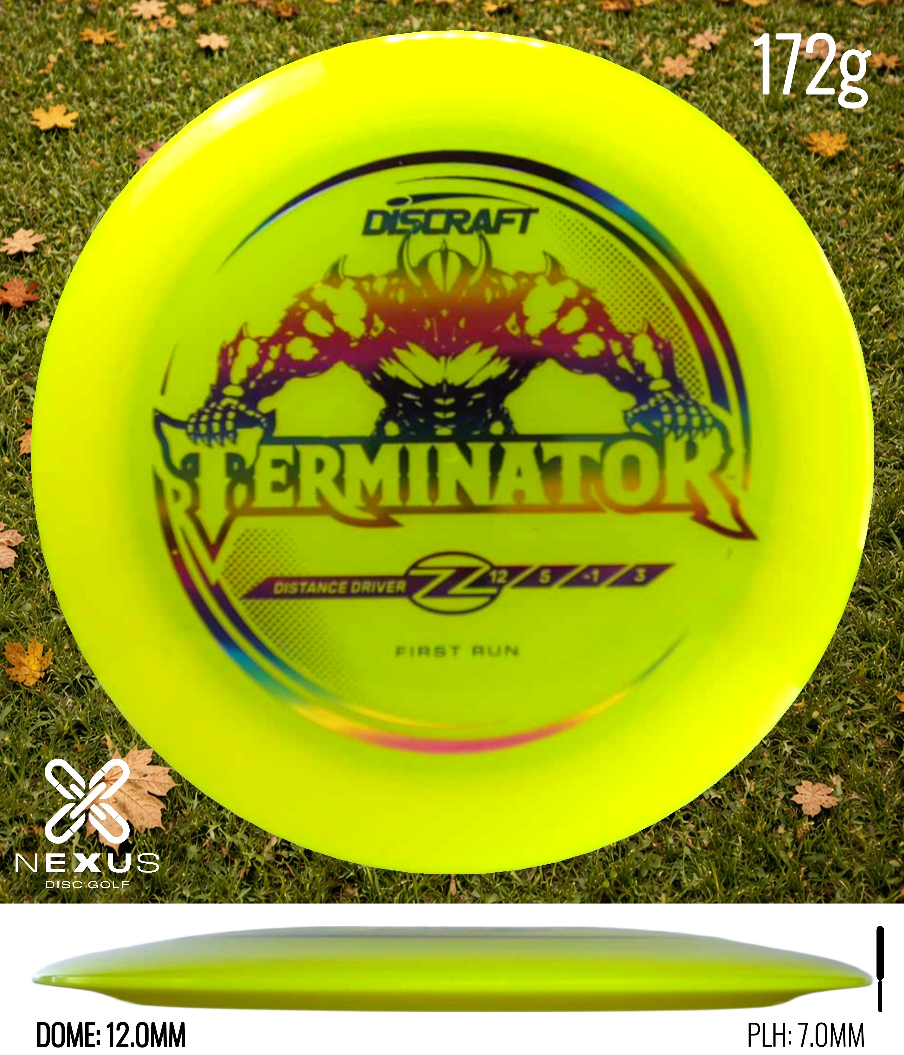 Discraft Terminator Yellow/Multicolor 172g