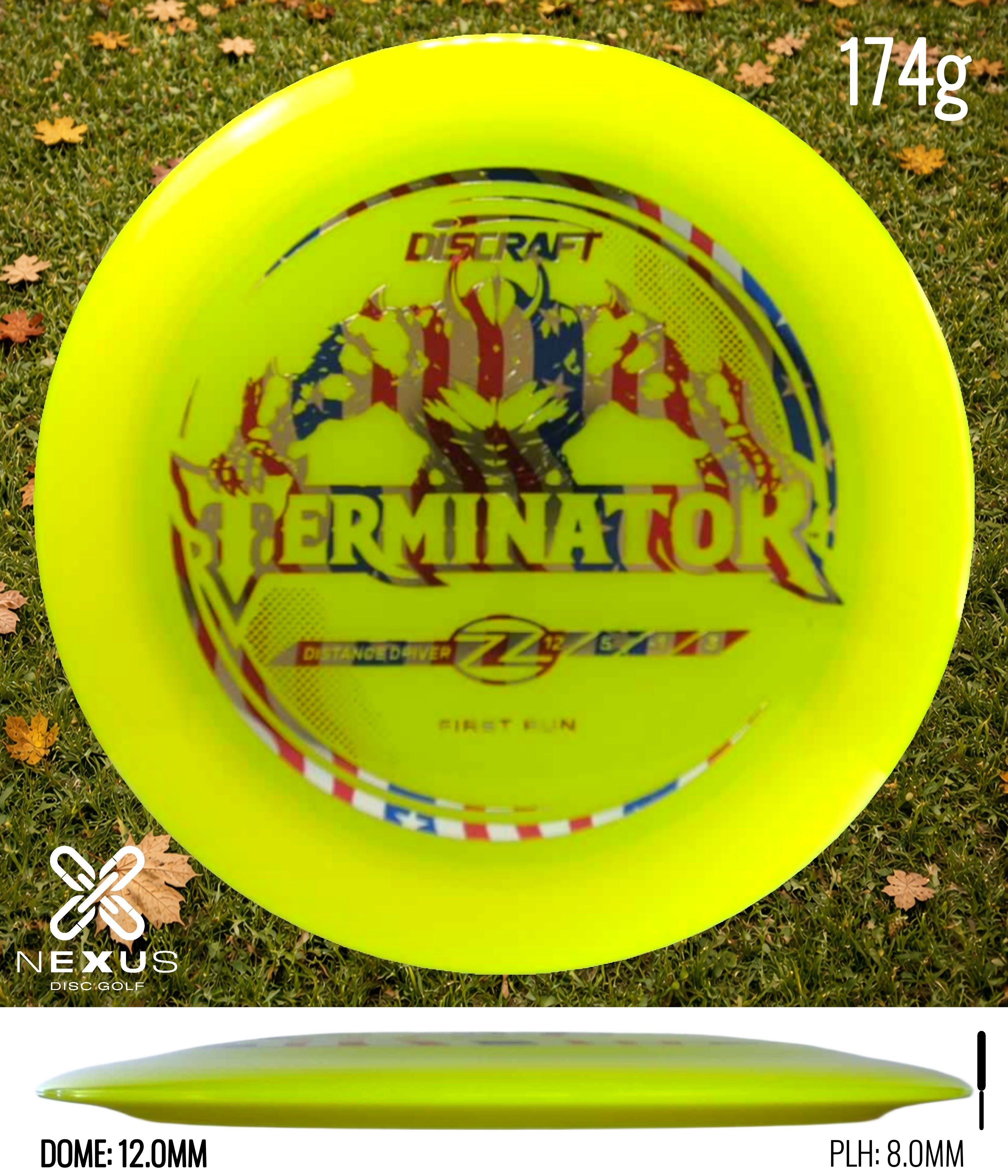 Discraft Terminator Yellow/Multicolor 174g