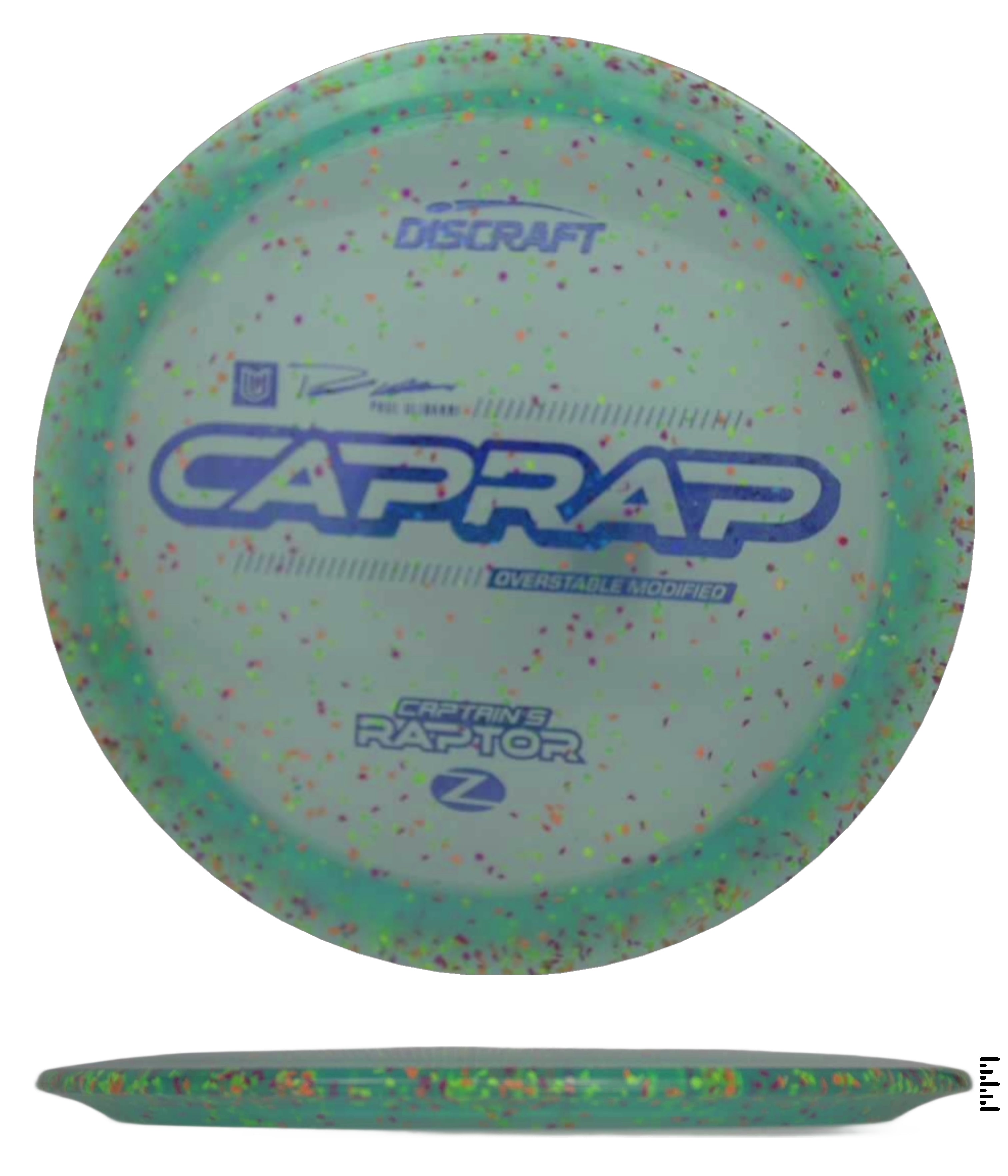 Discraft 2026 Z Confetti Captain's Raptor