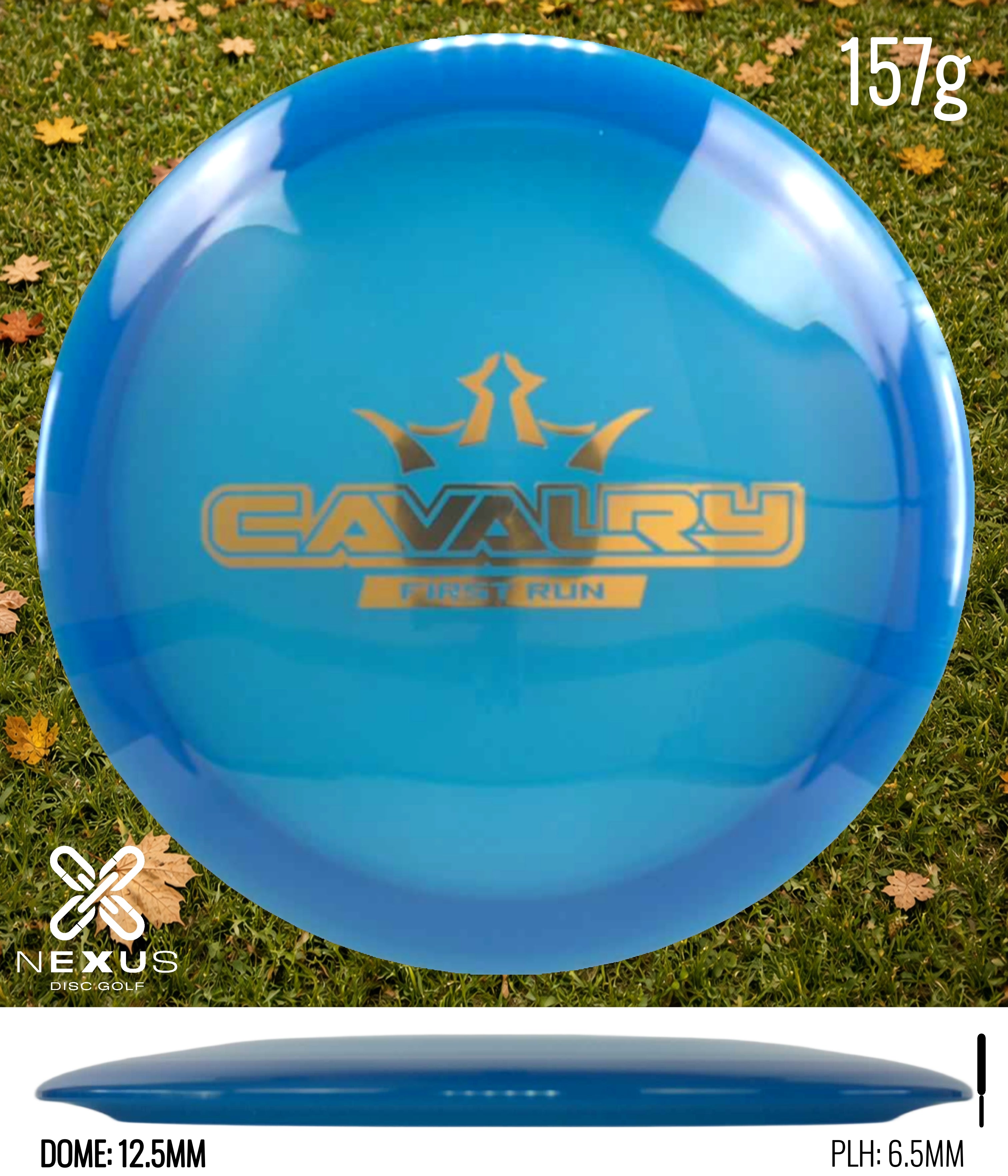 Dynamic Discs Cavalry Lucid Blue/Gold 157g