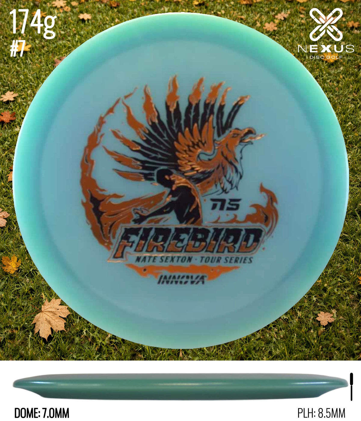 Innova Firebird Champion Glow Blue/Black-Bronze 174g