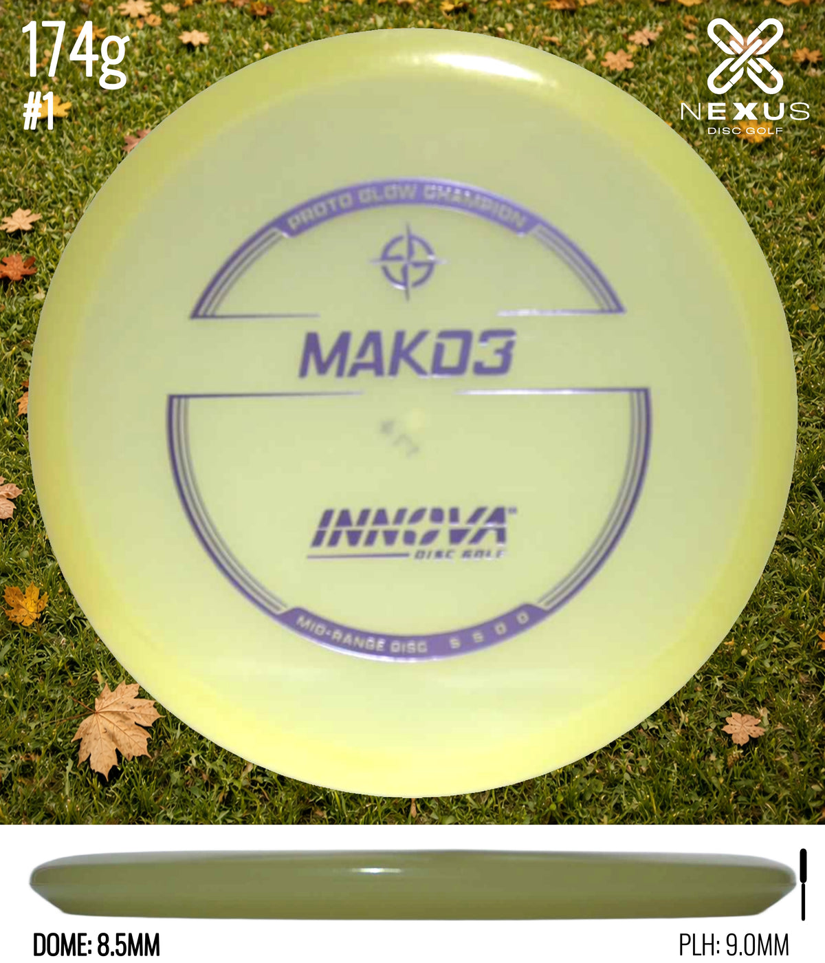 Innova Mako Champion Glow/Purple 174g