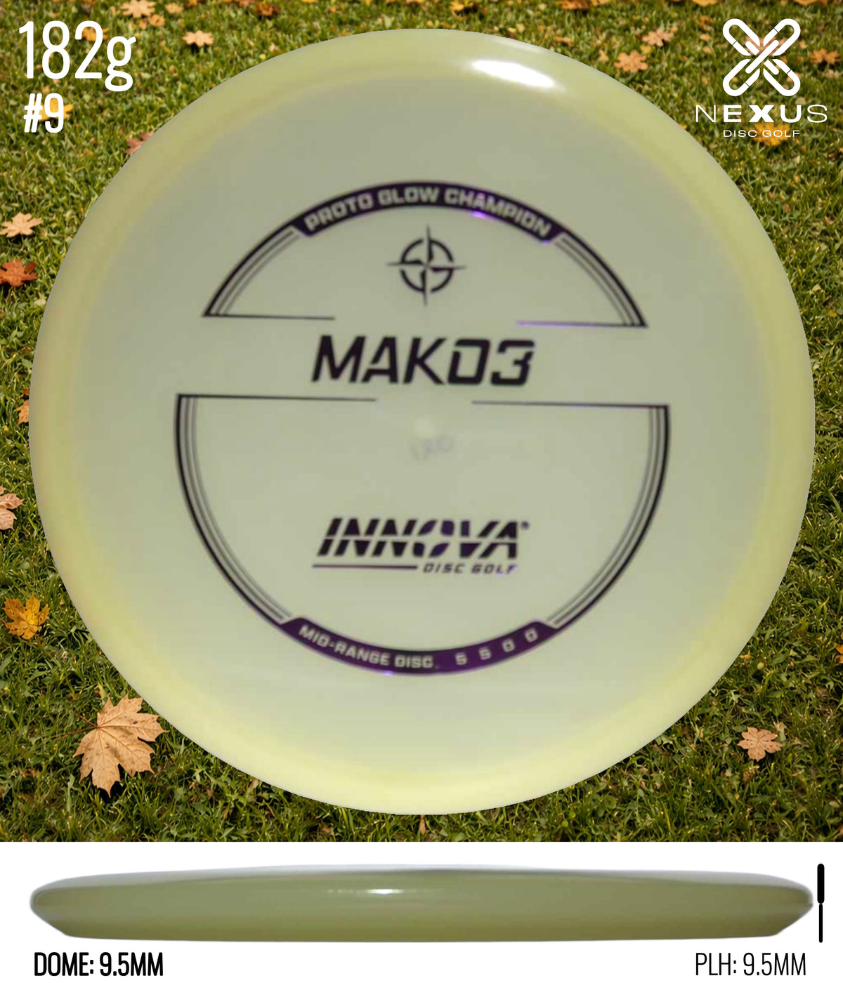 Innova Mako Champion Glow/Purple 182g