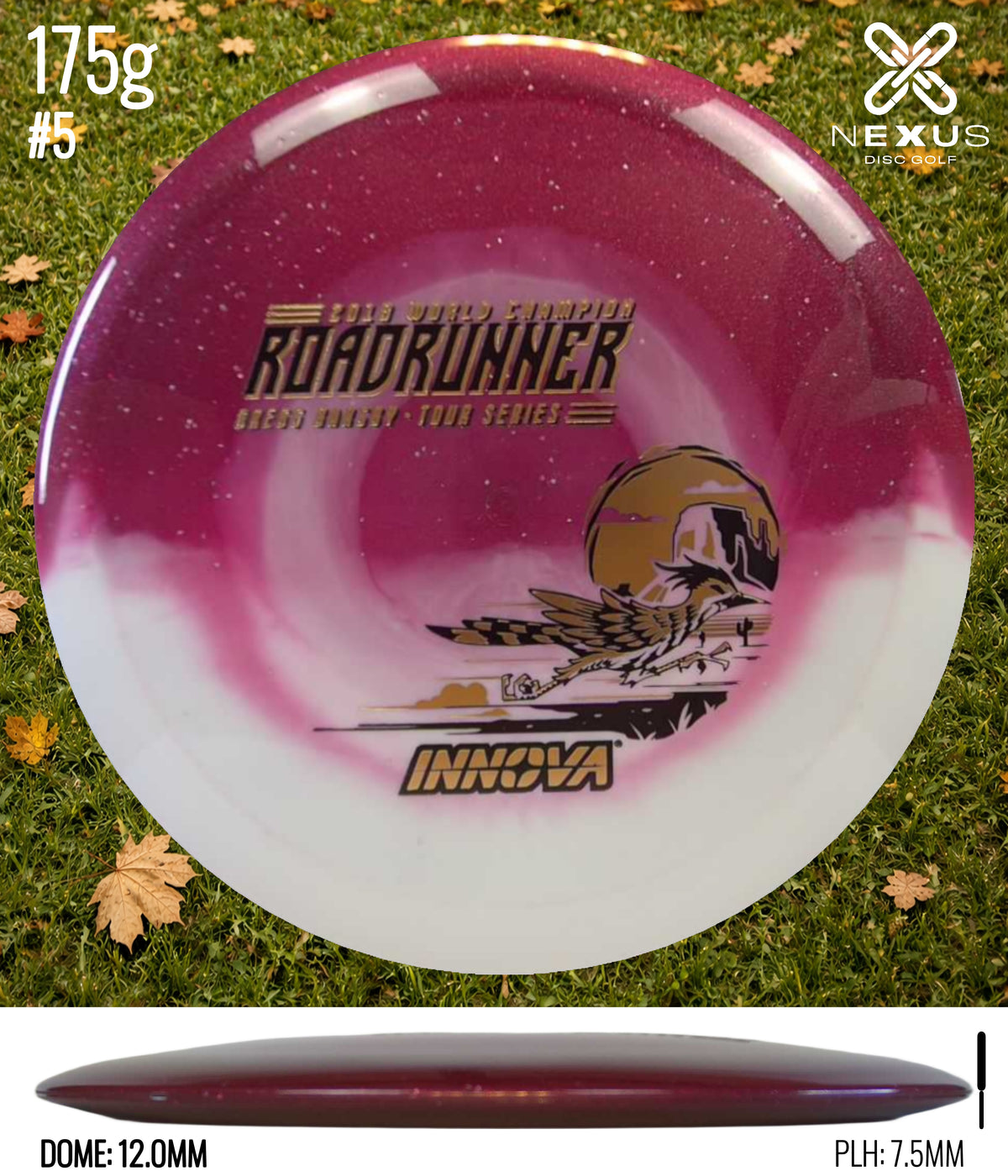 Innova Roadrunner Merlot/Gold, Black 175g