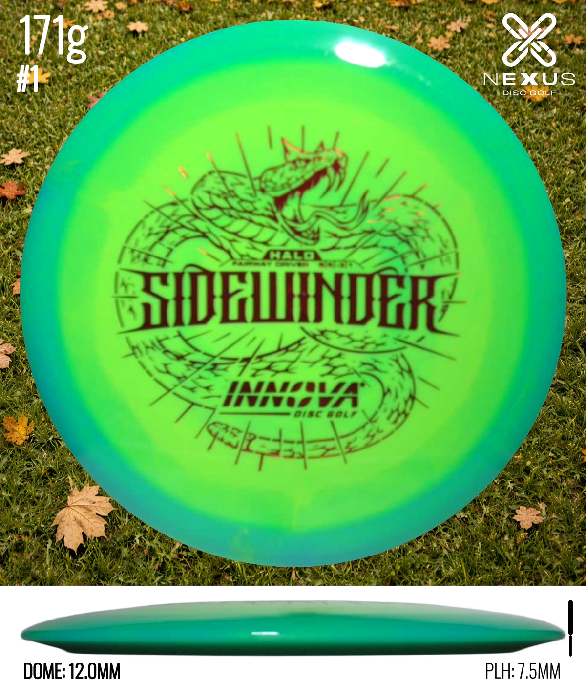 Innova Sidewinder Halo Star Green/Red 171g