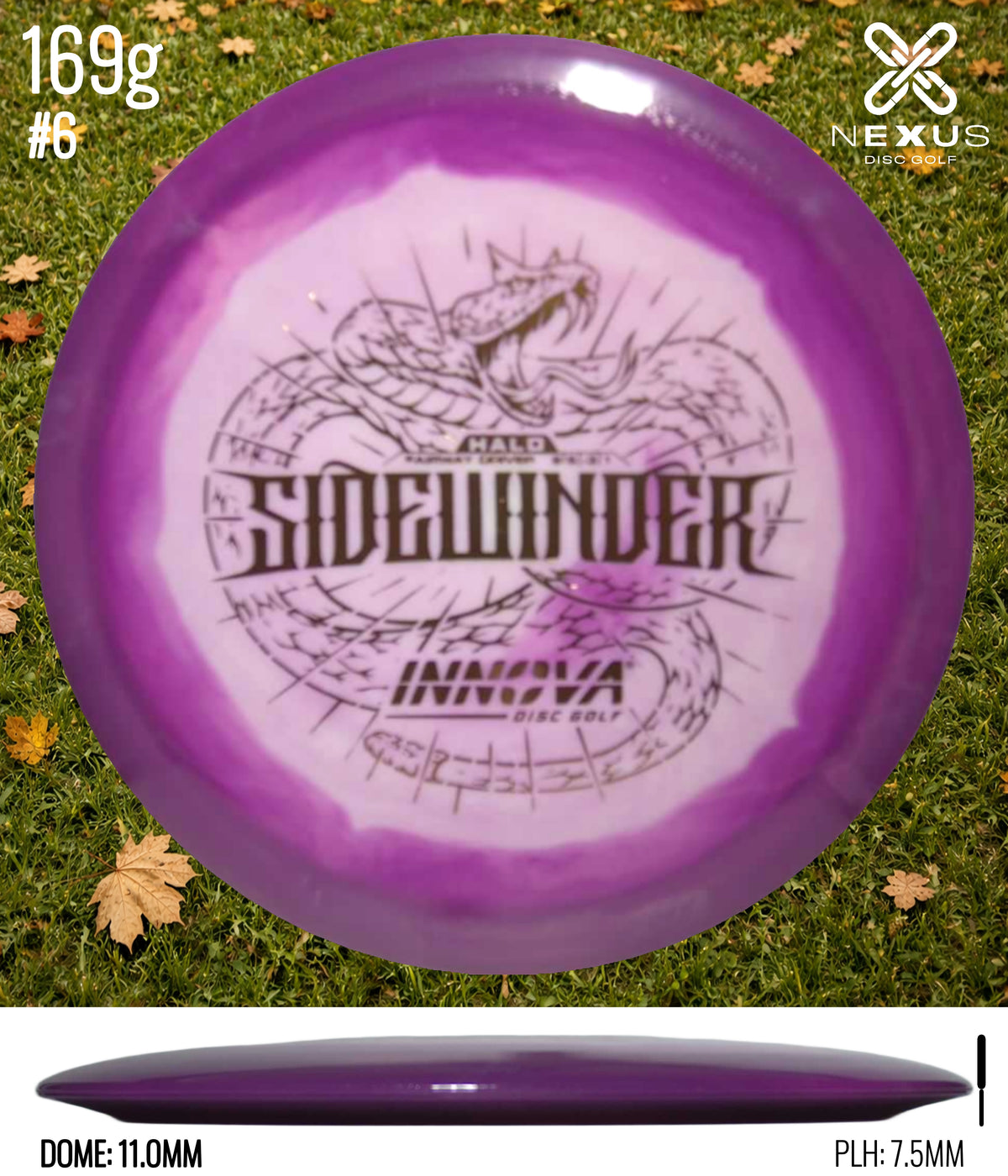 Innova Sidewinder Halo Star Purple/Gold 169g