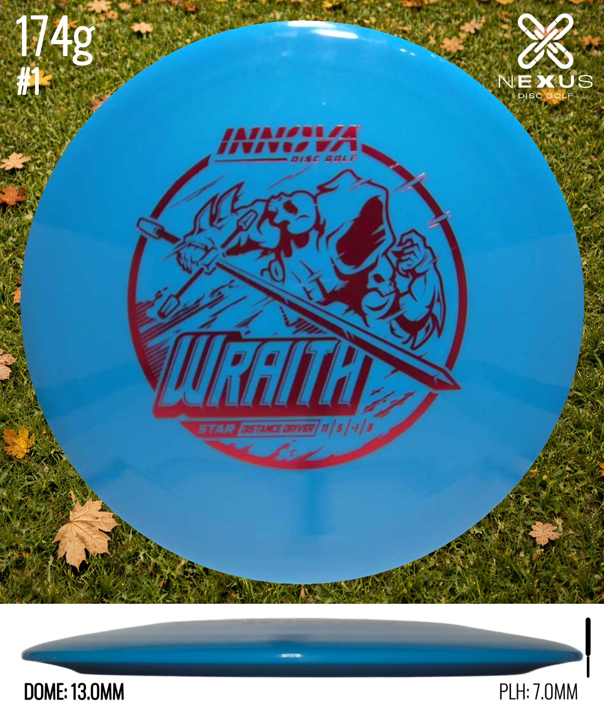 Innova Wraith Star Blue/Red Metallic 174g