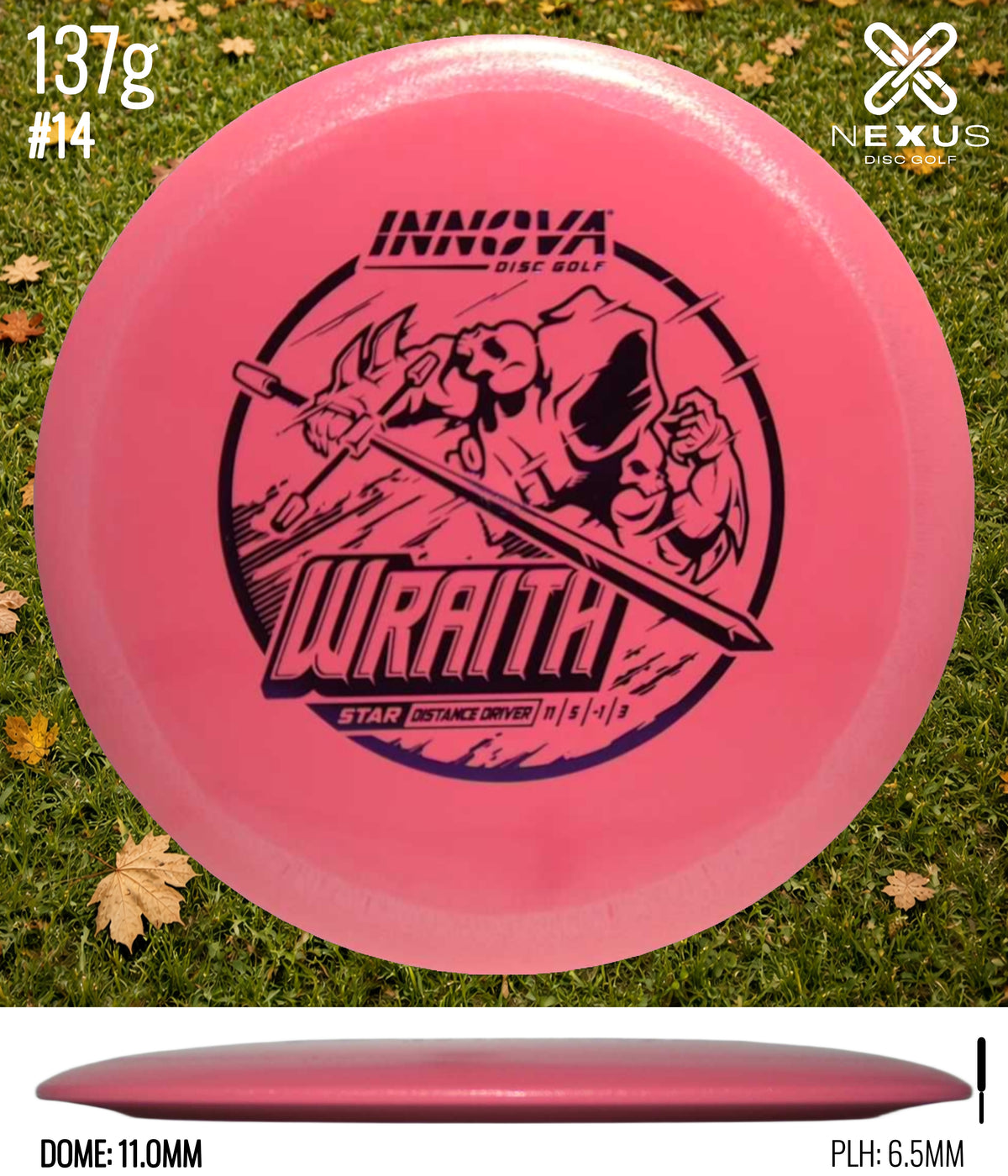 Innova Wraith Star Pink/Green 137g