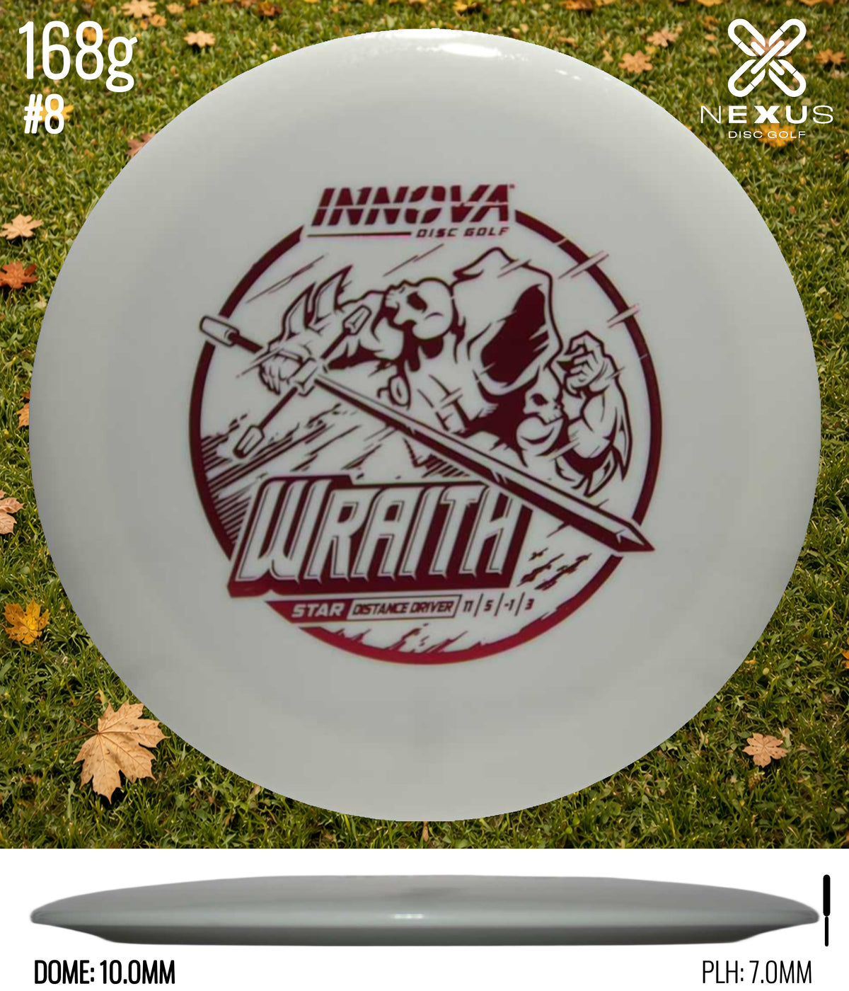 Innova Wraith Star White/Red Metallic 168g