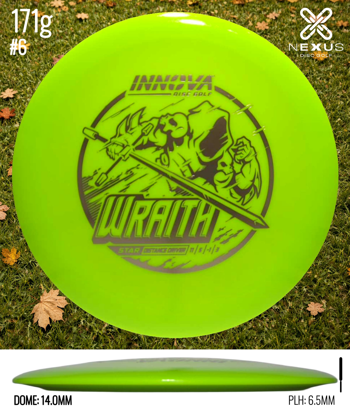 Innova Wraith Star Yellow/Silver 171g