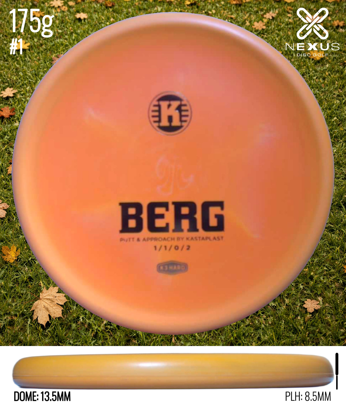 Kastaplast Berg K3 Hard Orange 175g