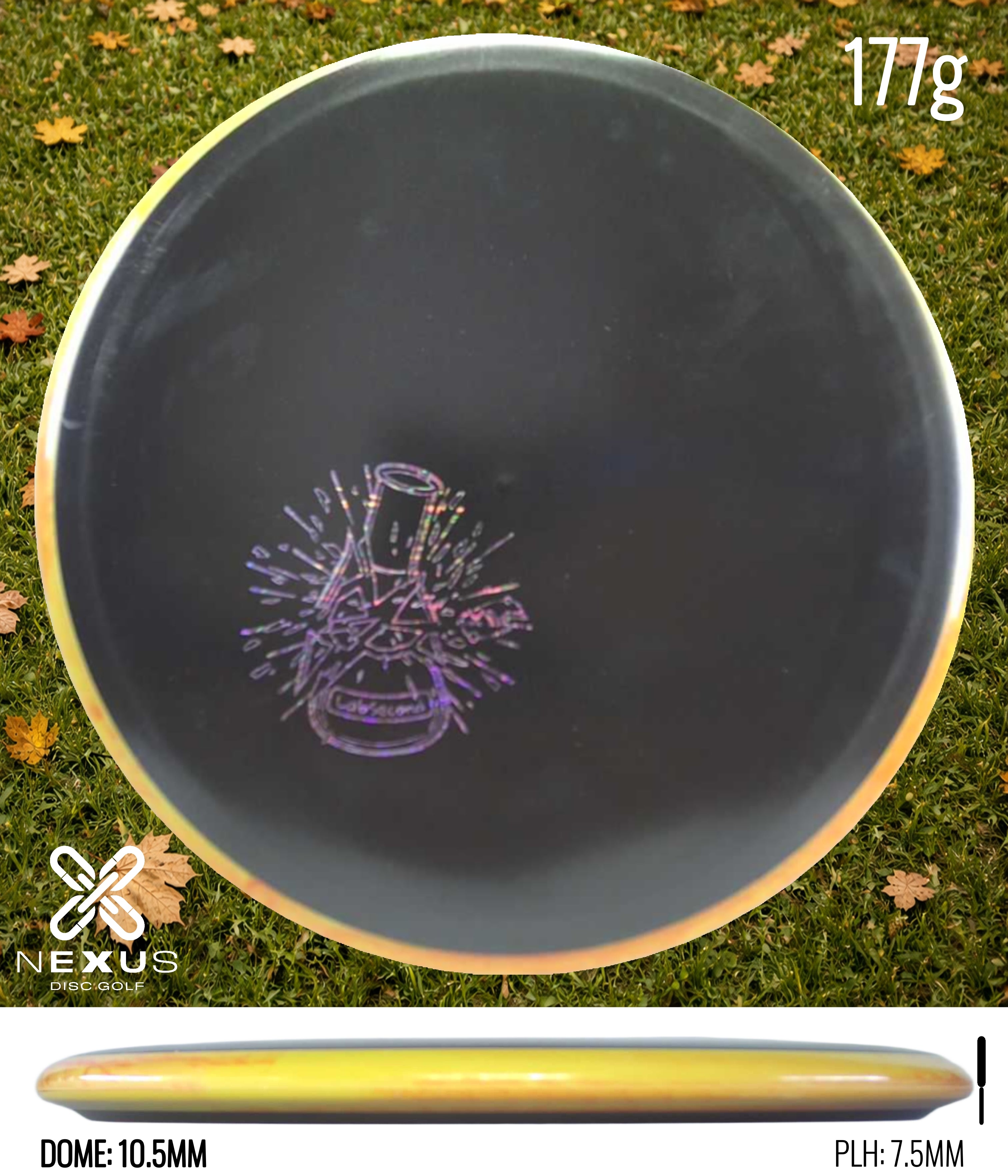KCFDC Lab 2nd discs Neutron Black/Holographic  177g