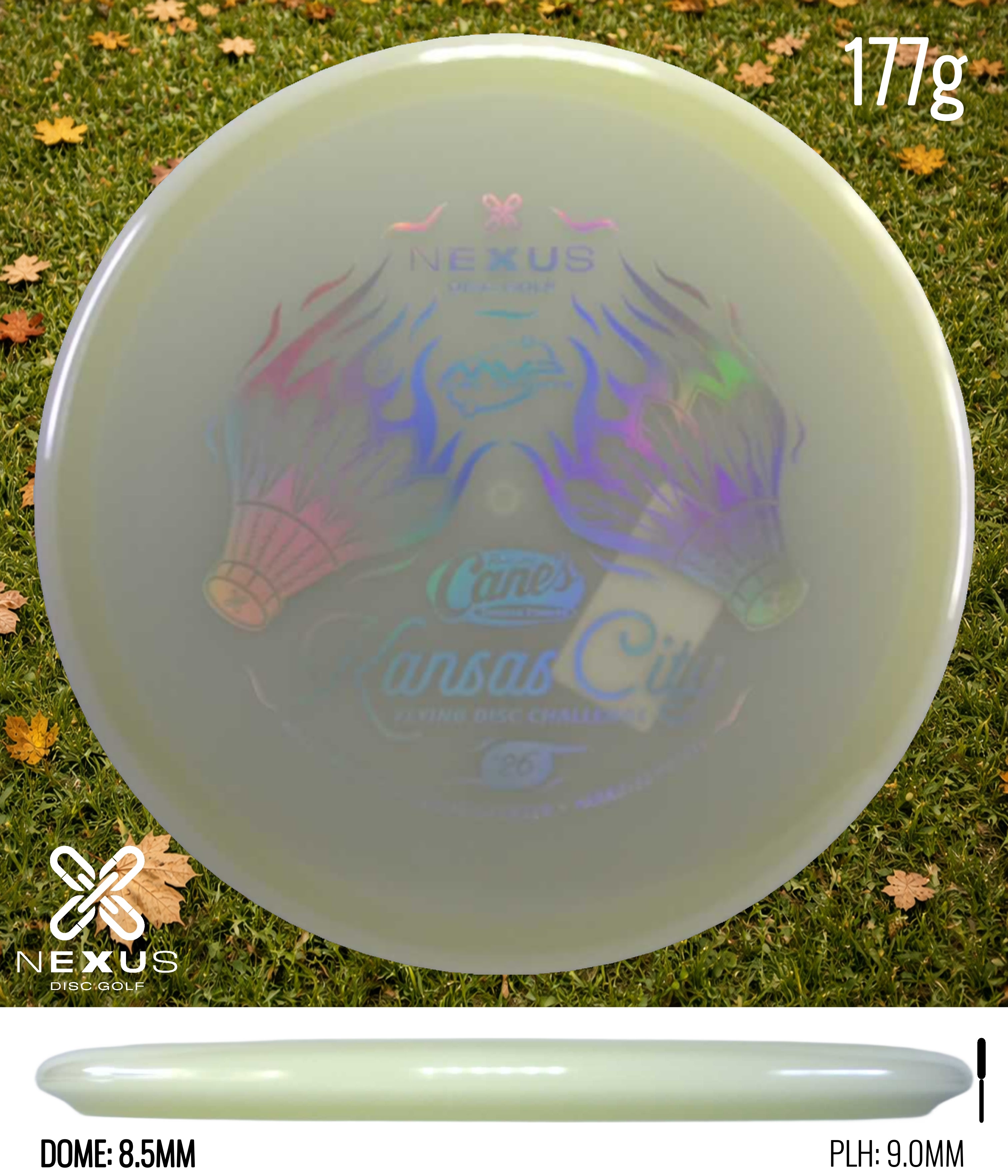 MVP 2026 Kansas City Flying Disc Challenge Disc Glow/Silver 177g