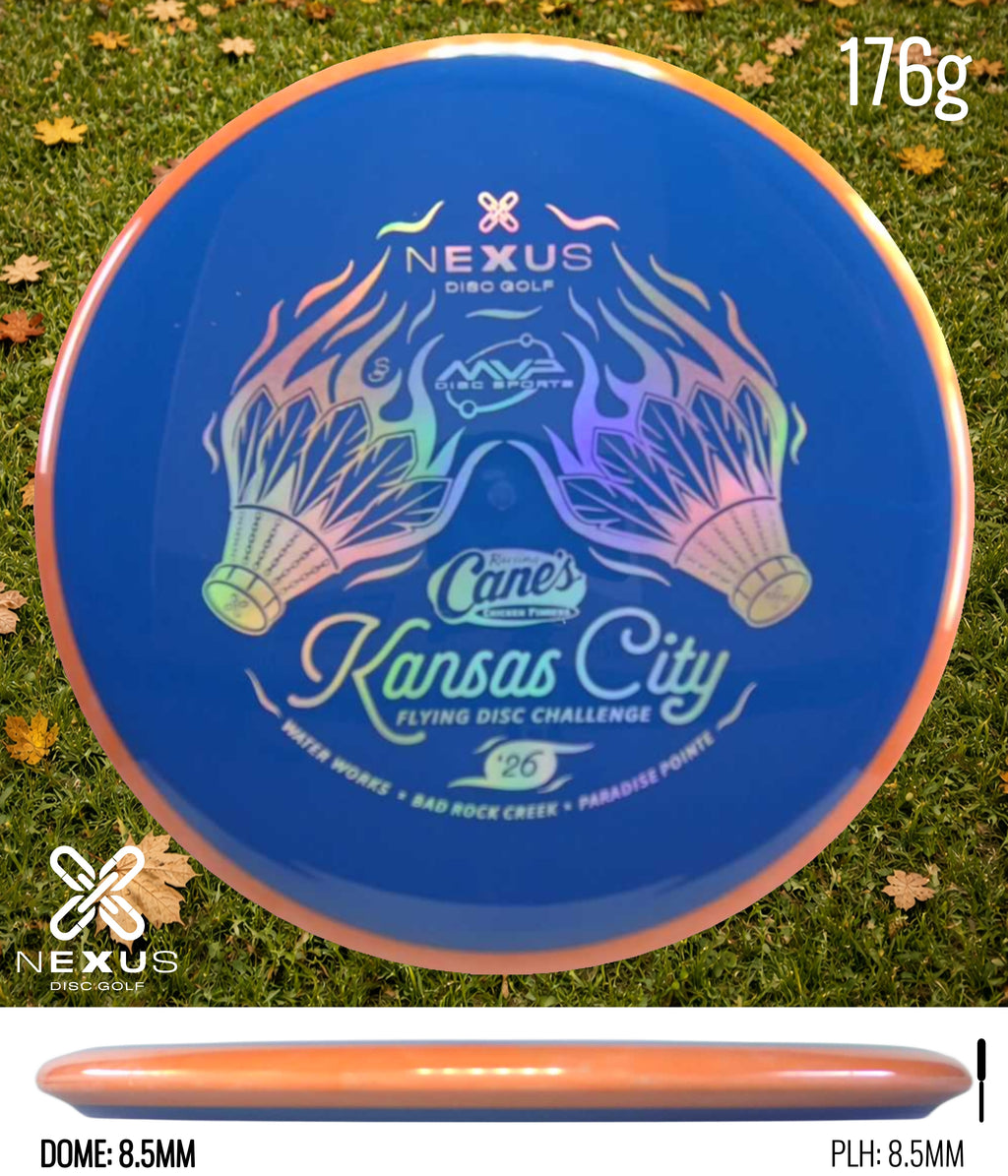 MVP 2026 Kansas City Flying Disc Challenge Disc Neutron Blue/Silver 176g