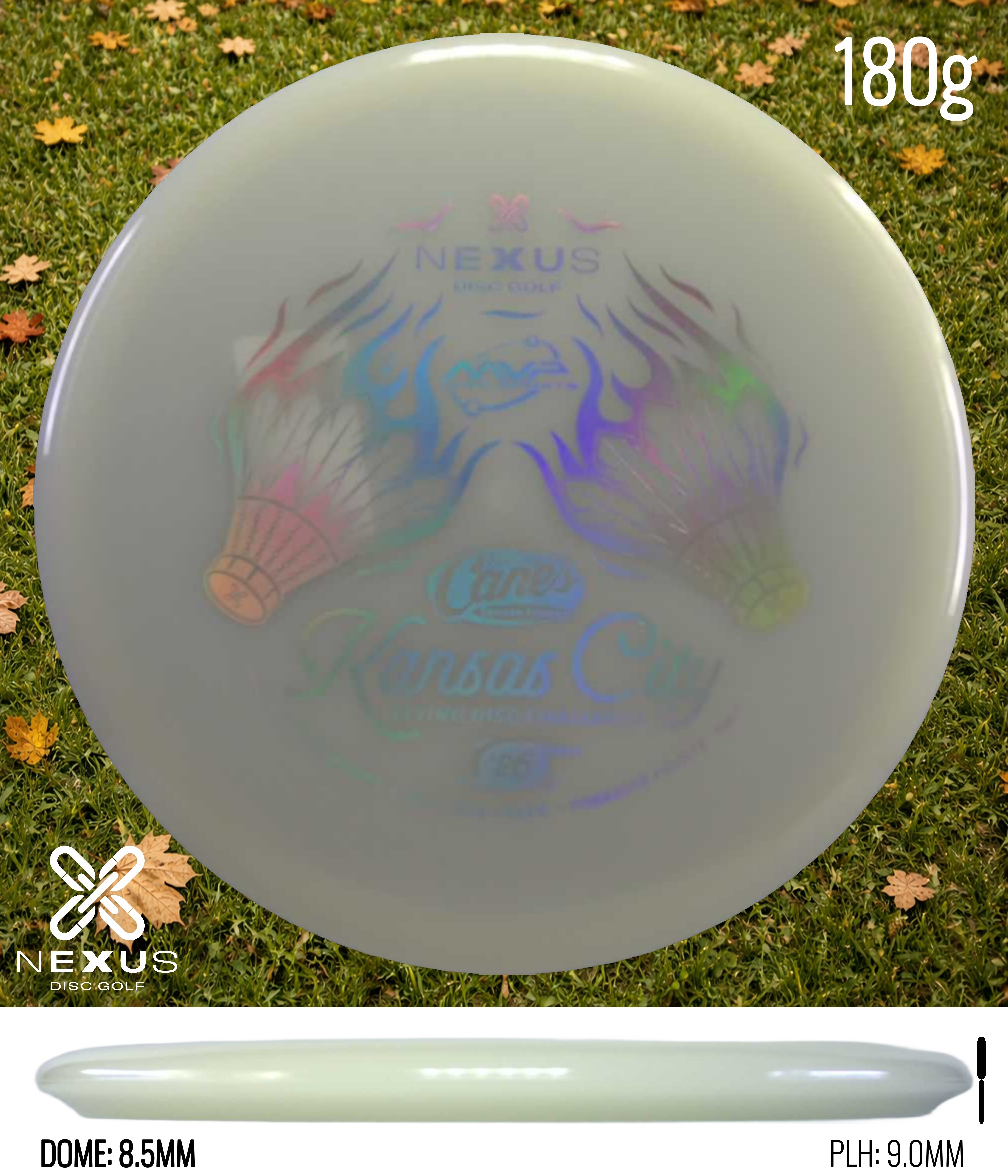 MVP 2026 Kansas City Flying Disc Challenge Disc Total Eclipse Glow/Silver 180g