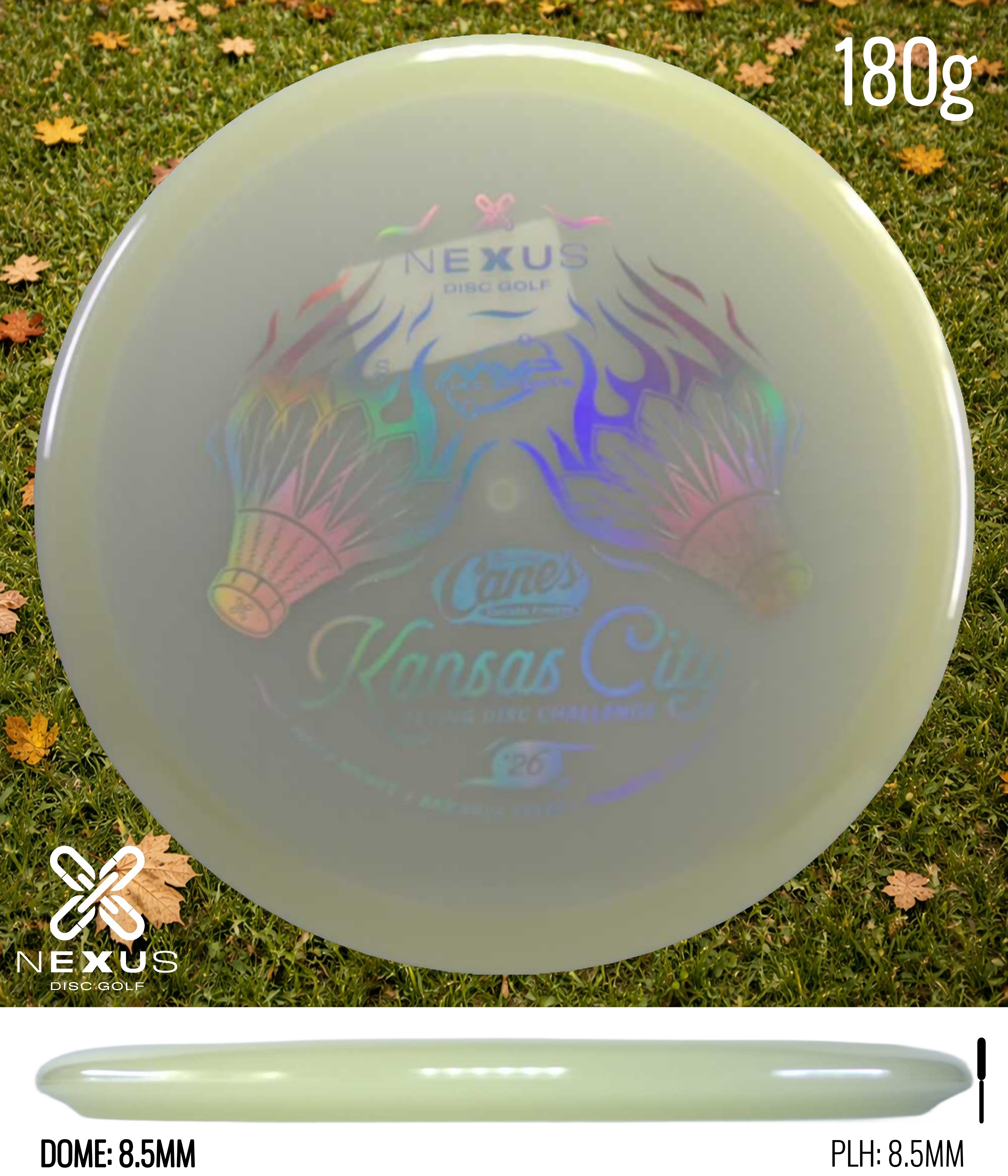 MVP 2026 Kansas City Flying Disc Challenge Disc Total Eclipse Glow/Silver 180g