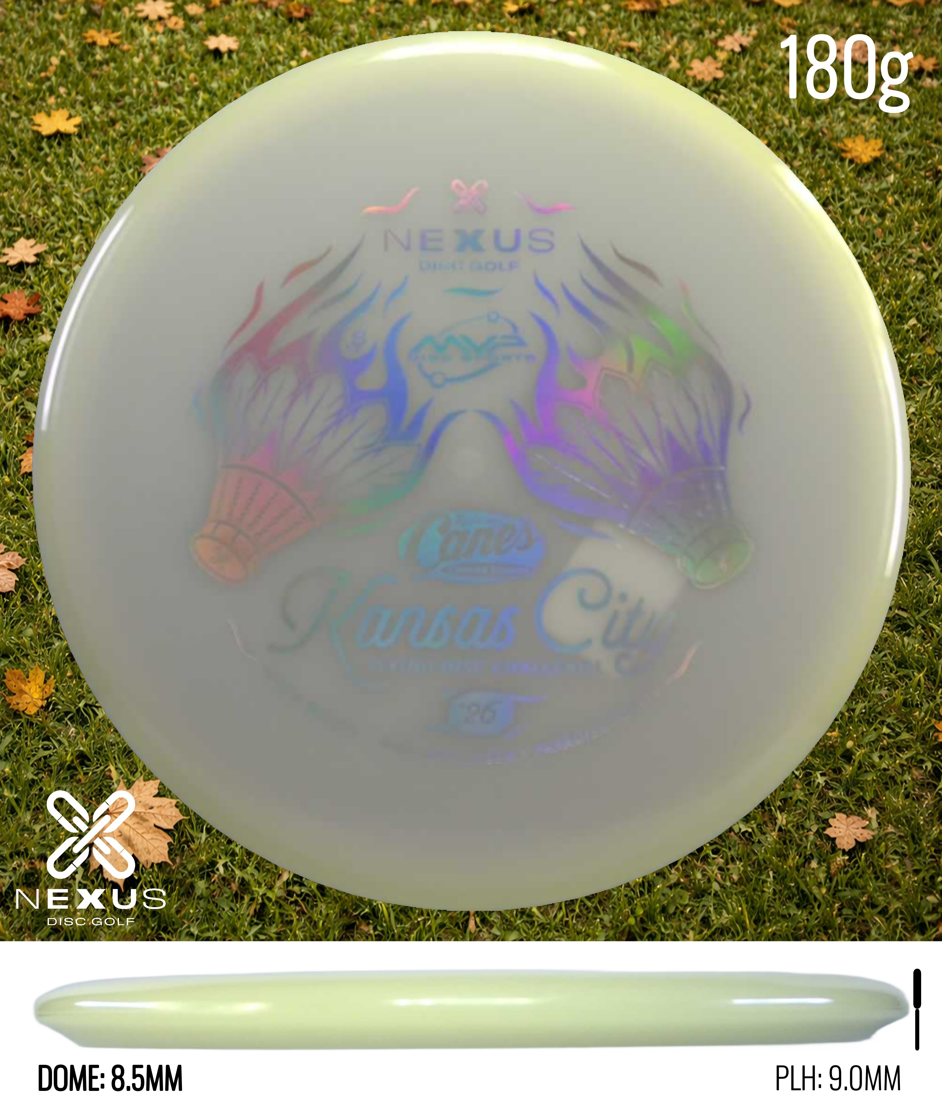 MVP 2026 Kansas City Flying Disc Challenge Disc Total Eclipse Glow/Silver 180g