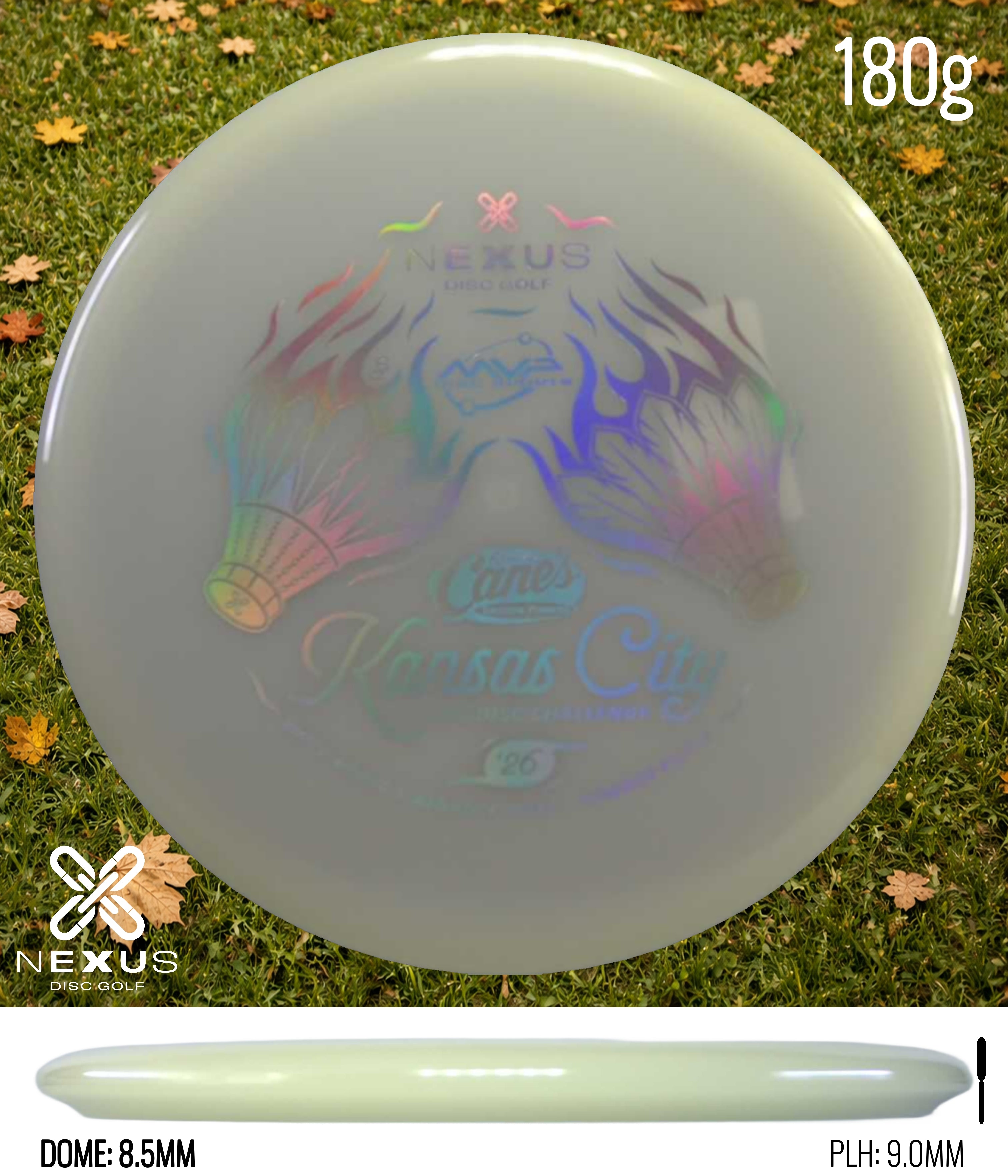 MVP 2026 Kansas City Flying Disc Challenge Disc Total Eclipse Glow/Silver 180g