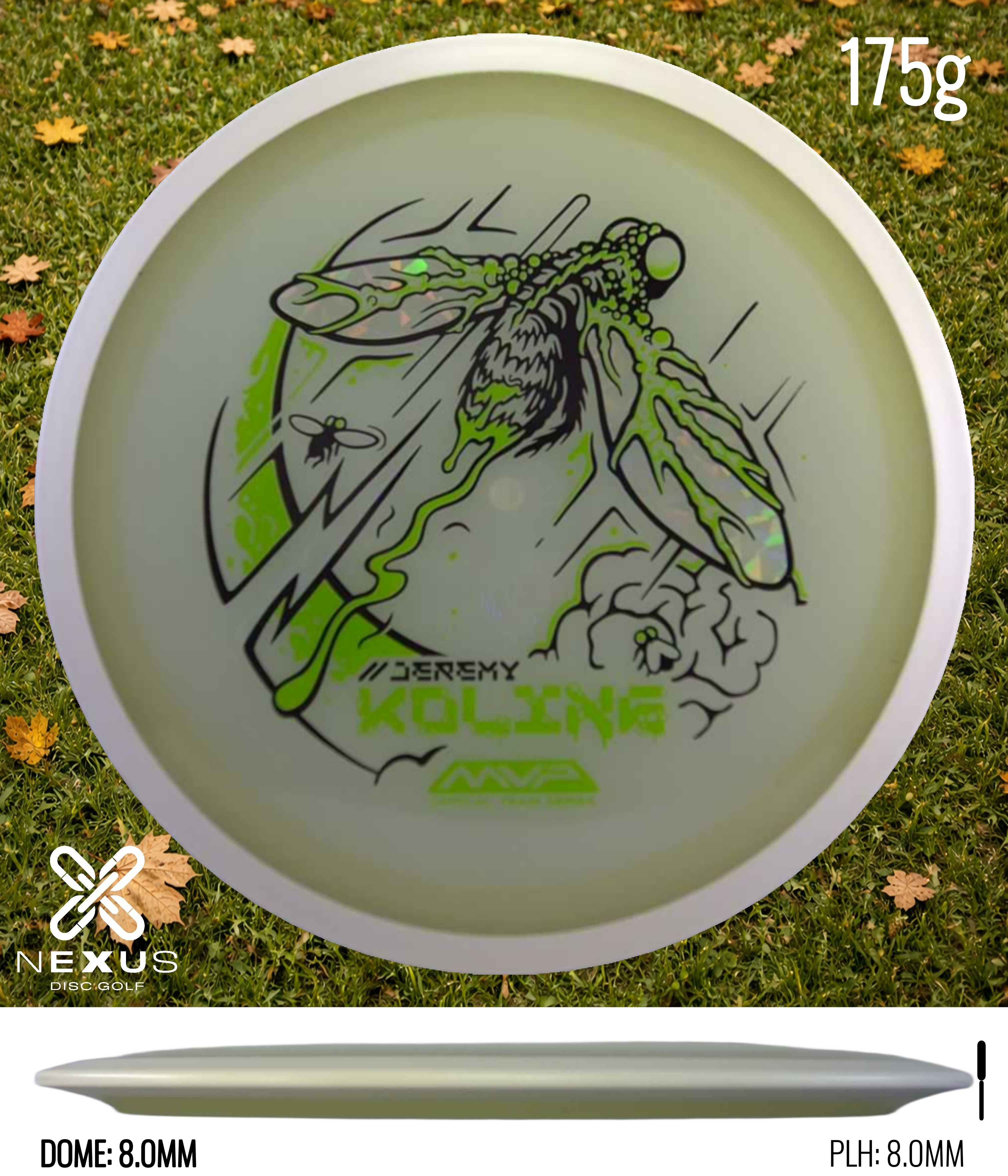 MVP Control Glow/Black, Green Metallic 175g