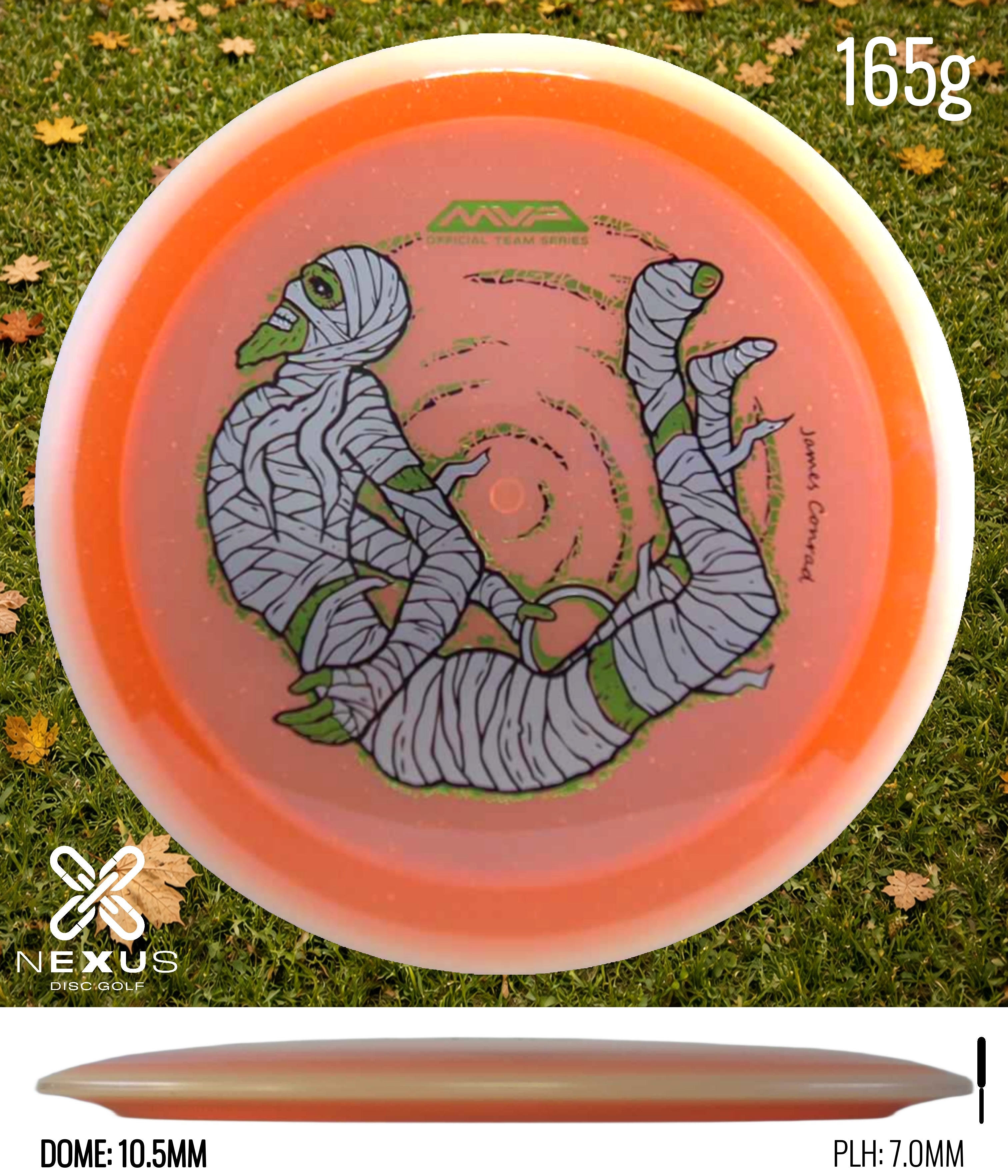 MVP Particle Proton Orange/White, Green Metallic, Black 165g