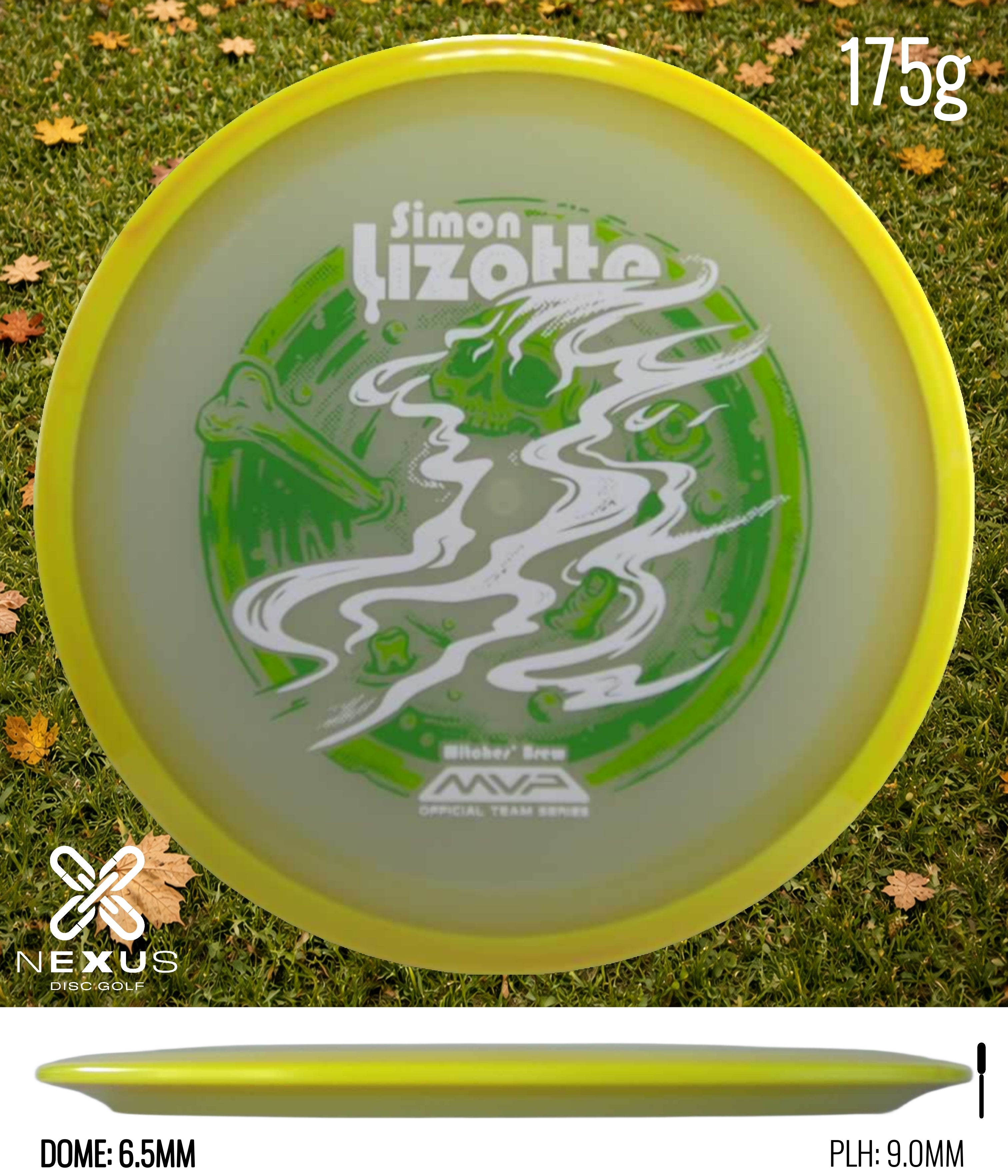 MVP (Pre-Order)Axiom Eclipse Aspect – Simon Lizotte Halloween Team Series Yellow/White, Green Metallic 175g