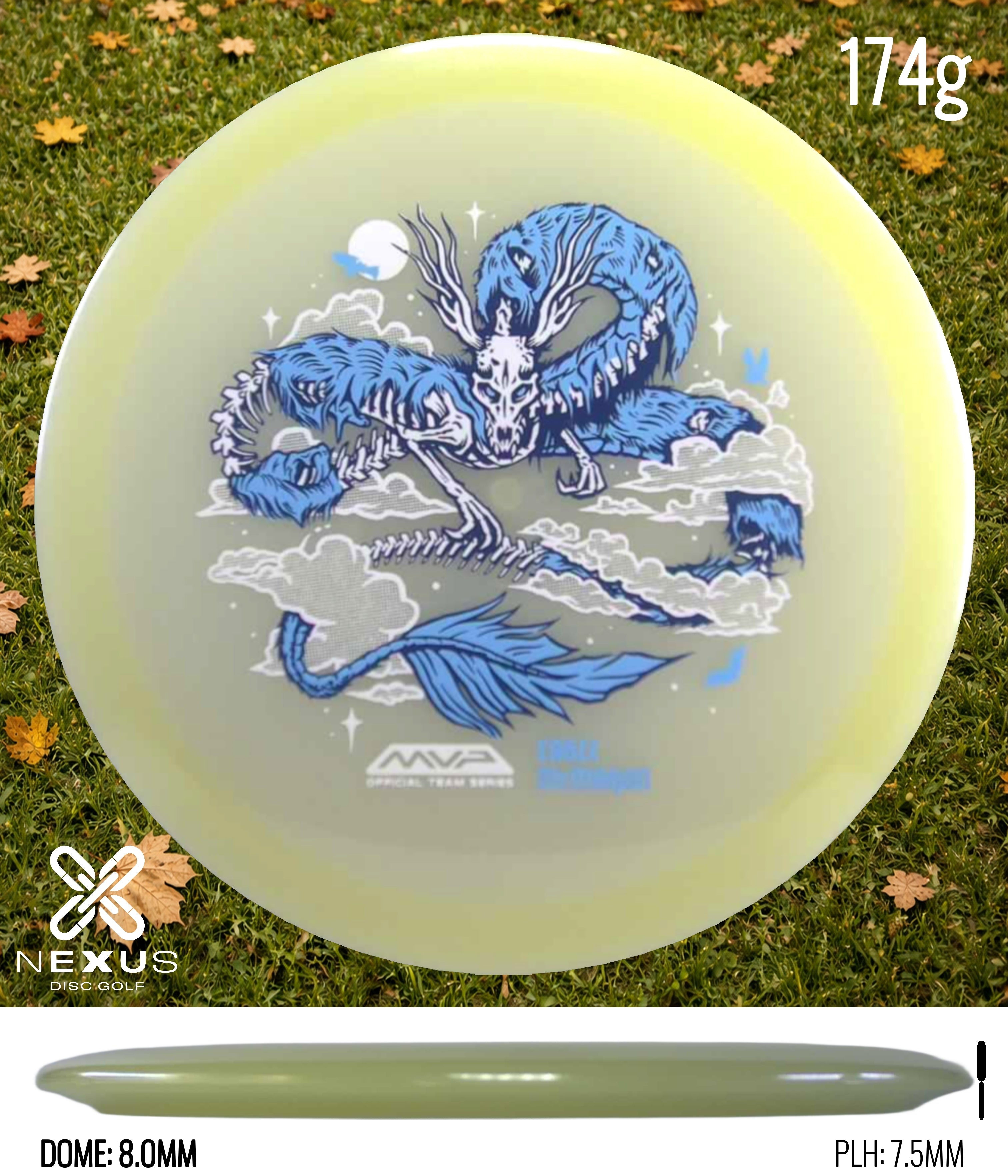 MVP Streamline Eclipse Ascend – Eagle McMahon Halloween Team Series Glow/Blue, White 174g