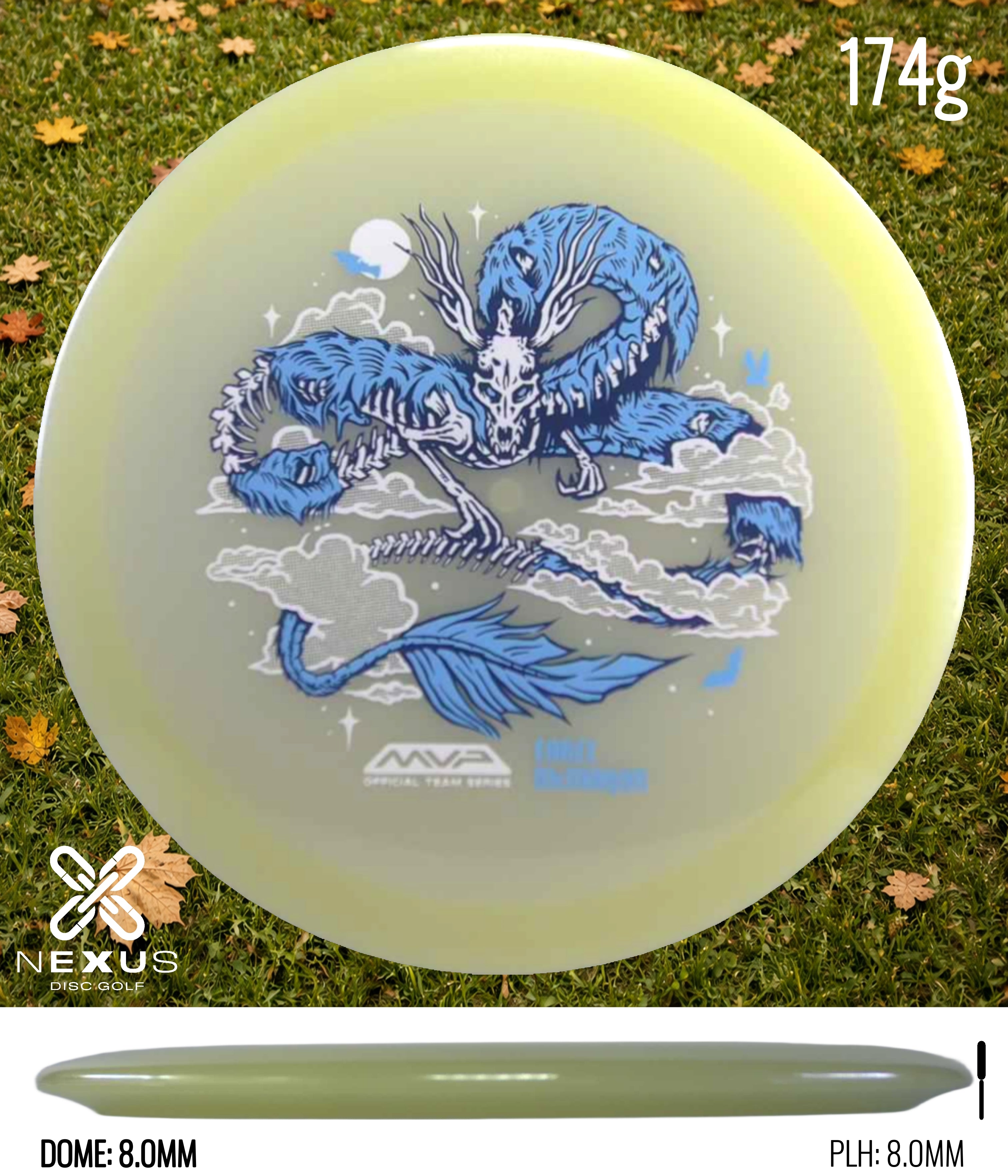 MVP Streamline Eclipse Ascend – Eagle McMahon Halloween Team Series Glow/Blue, White 174g