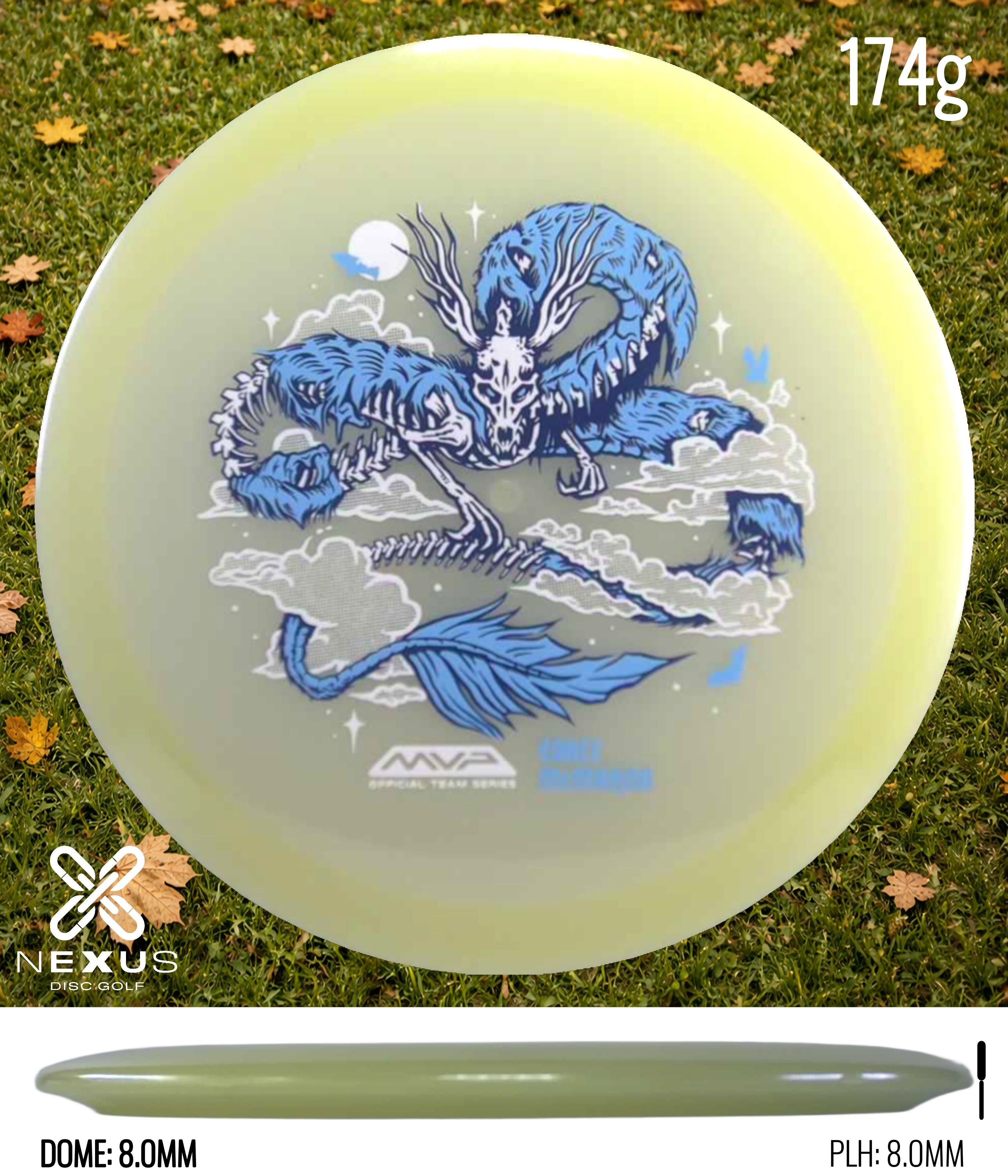 MVP Streamline Eclipse Ascend – Eagle McMahon Halloween Team Series Glow/Blue, White 174g