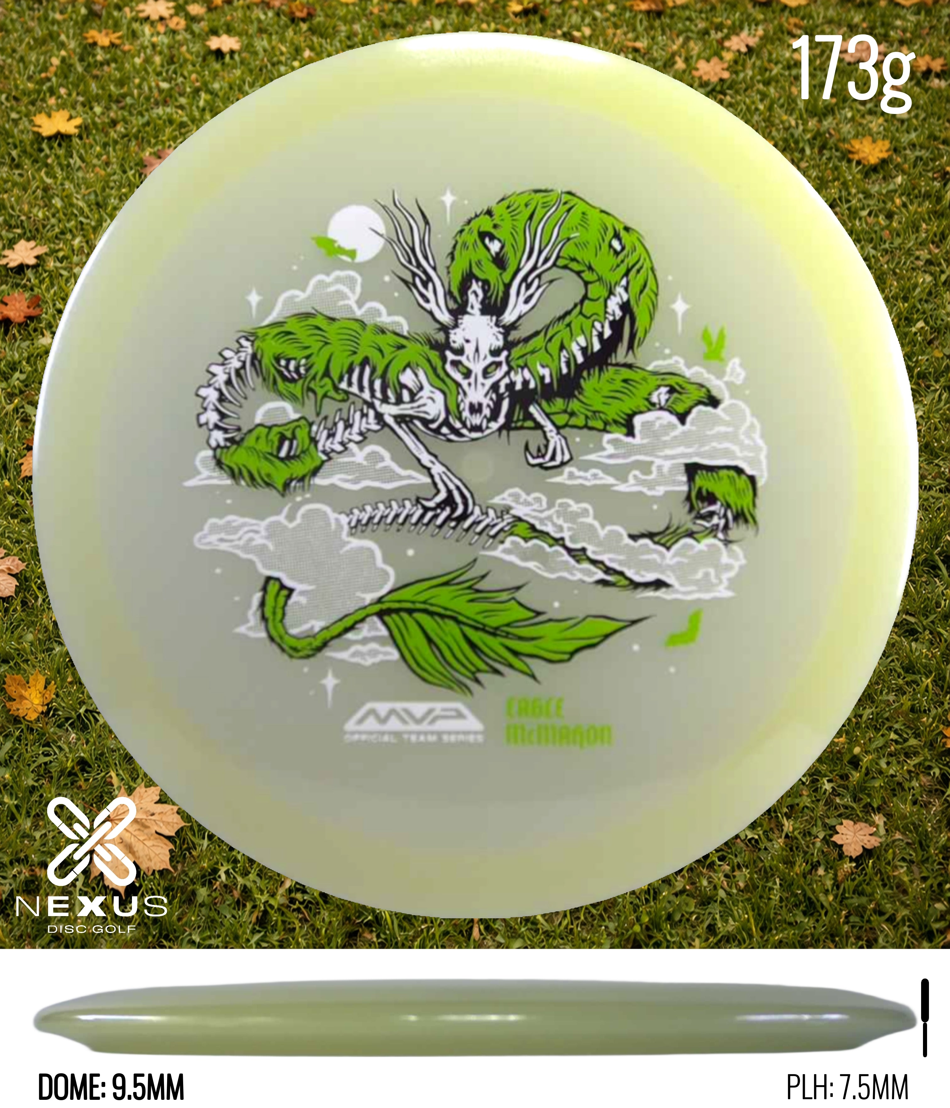MVP Streamline Eclipse Ascend – Eagle McMahon Halloween Team Series Glow/Green, White 173g