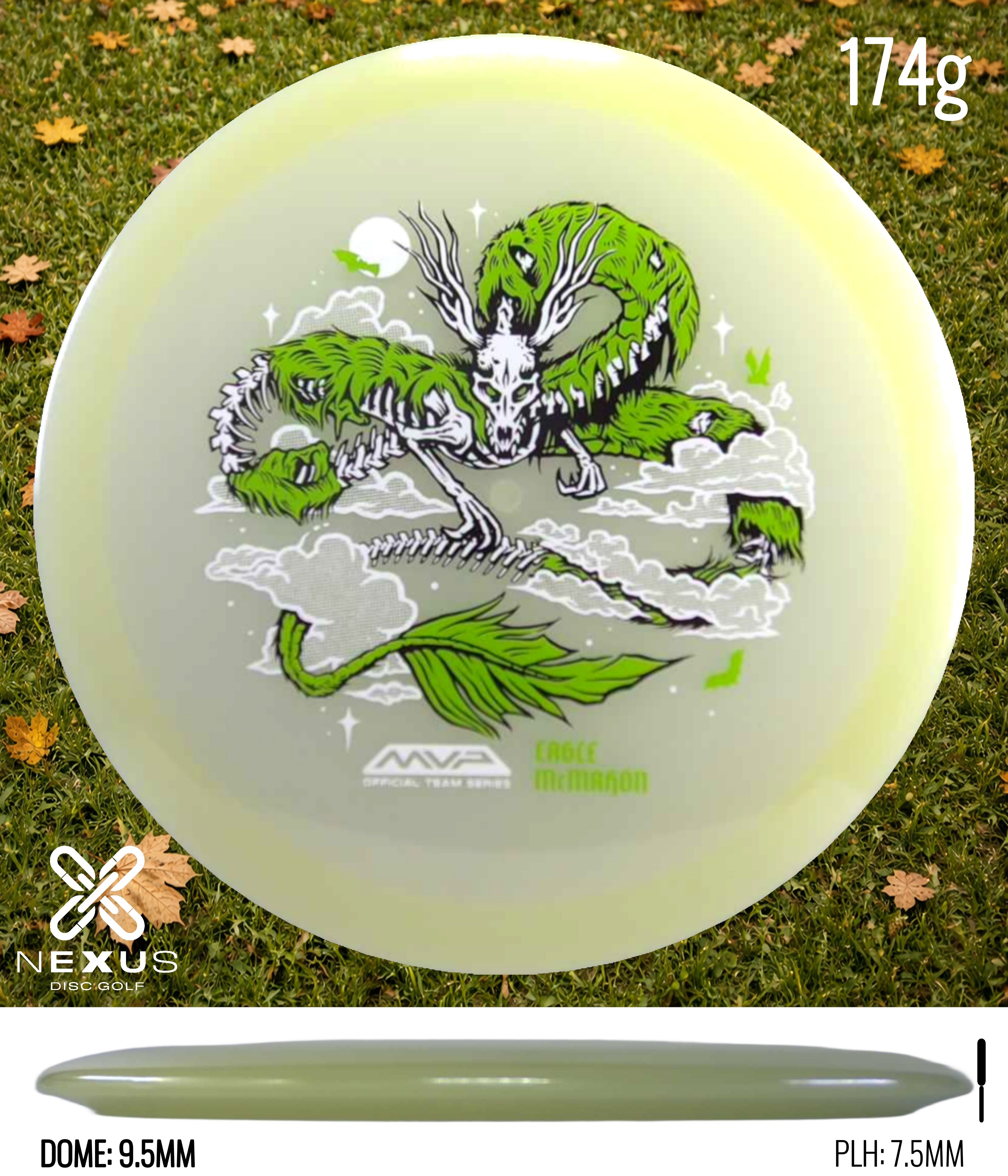MVP Streamline Eclipse Ascend – Eagle McMahon Halloween Team Series Glow/Green, White 174g
