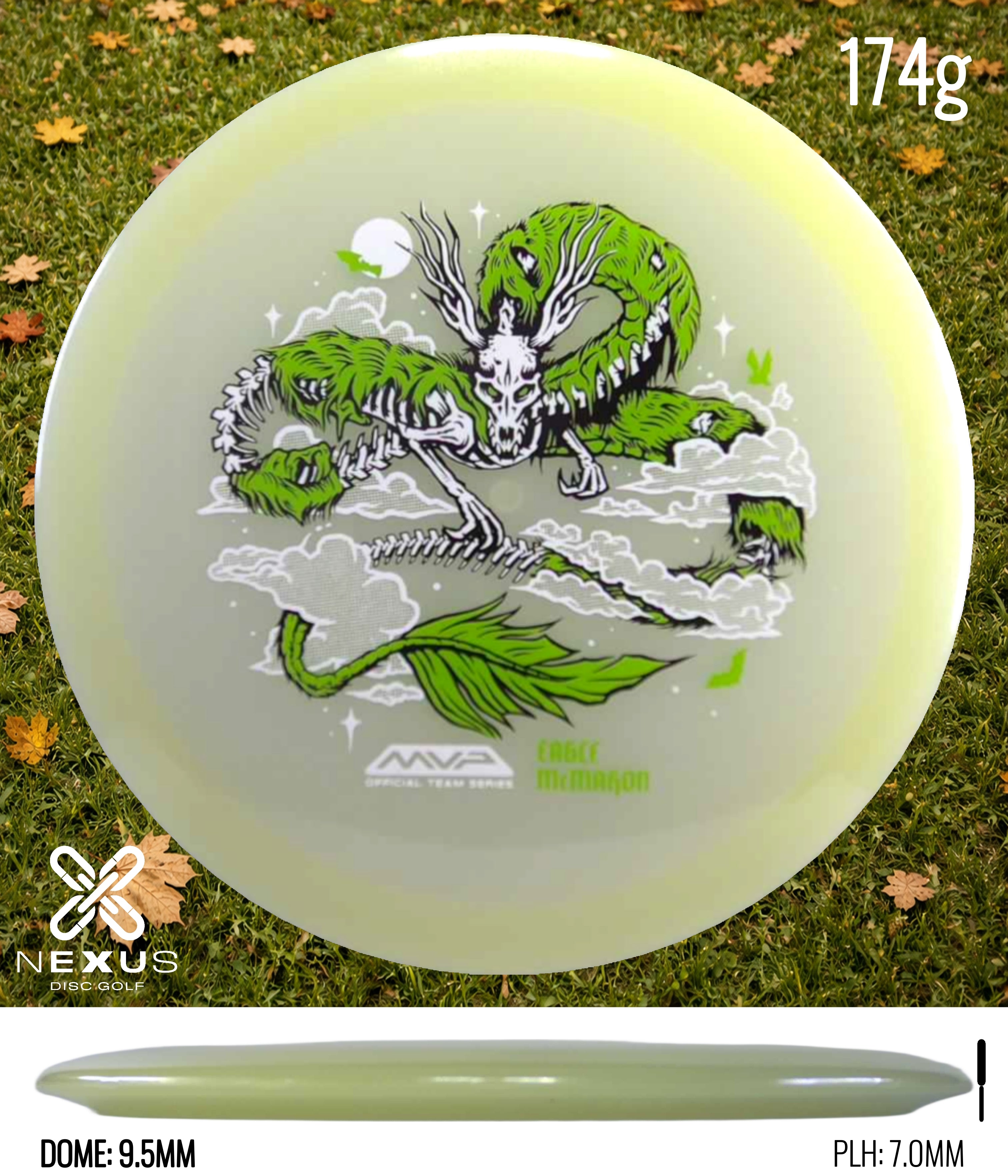 MVP Streamline Eclipse Ascend – Eagle McMahon Halloween Team Series Glow/Green, White 174g