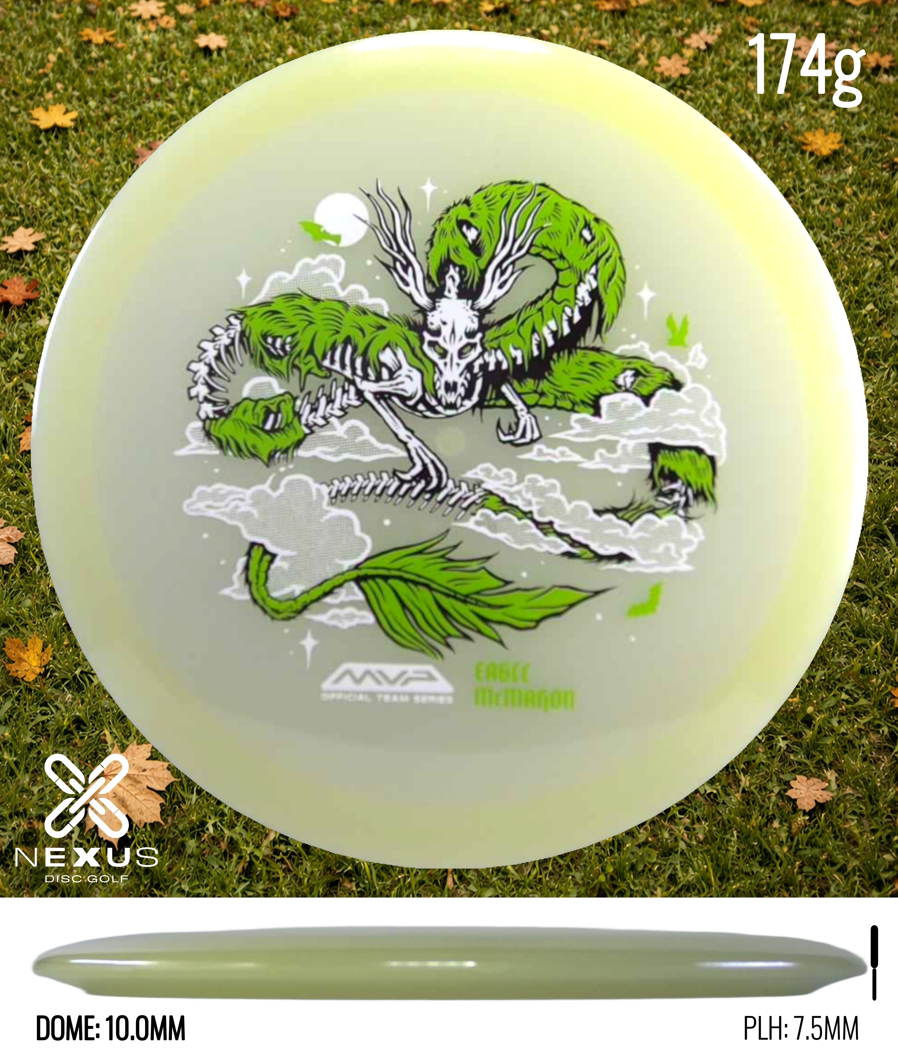 MVP Streamline Eclipse Ascend – Eagle McMahon Halloween Team Series Glow/Green, White 174g