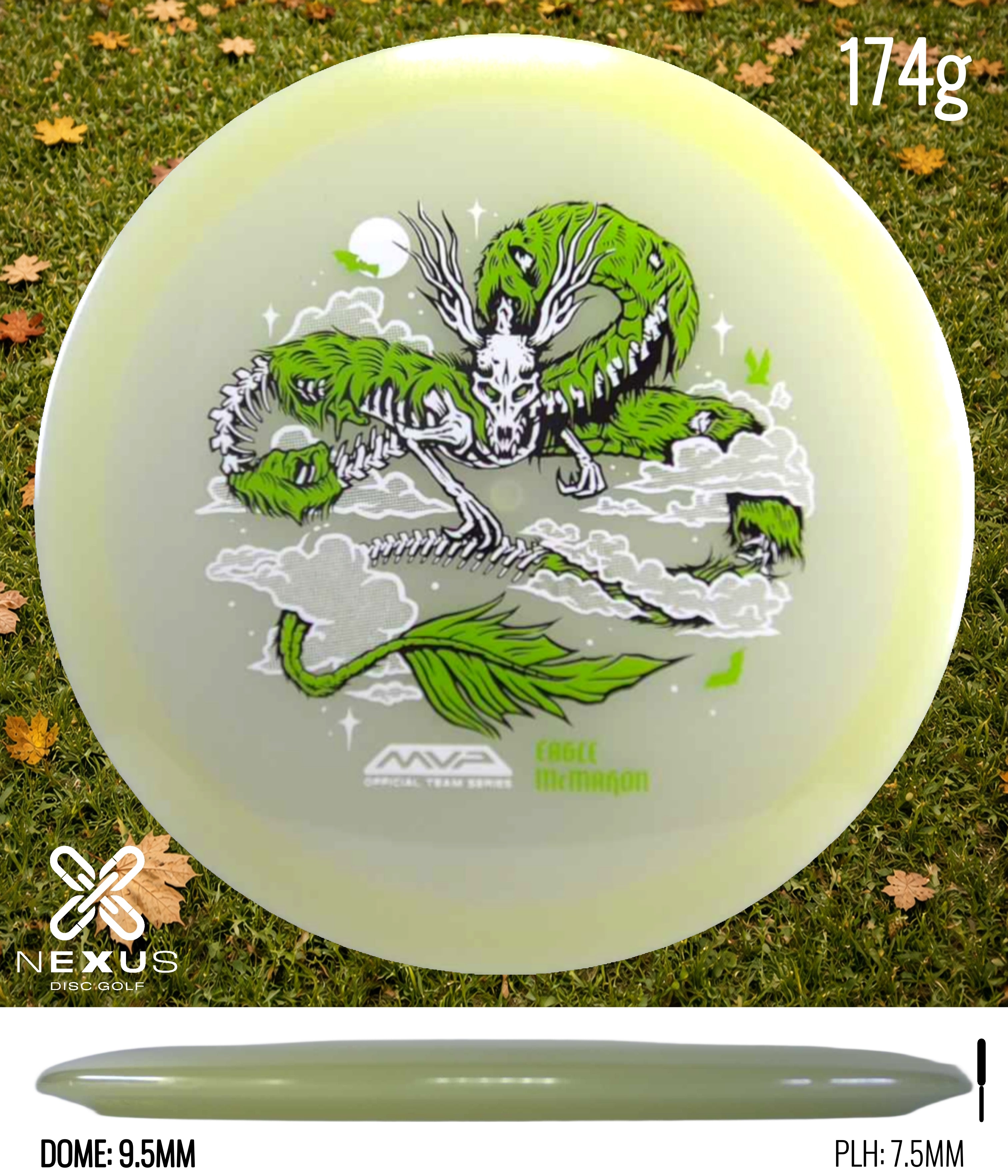 MVP Streamline Eclipse Ascend – Eagle McMahon Halloween Team Series Glow/Green, White 174g