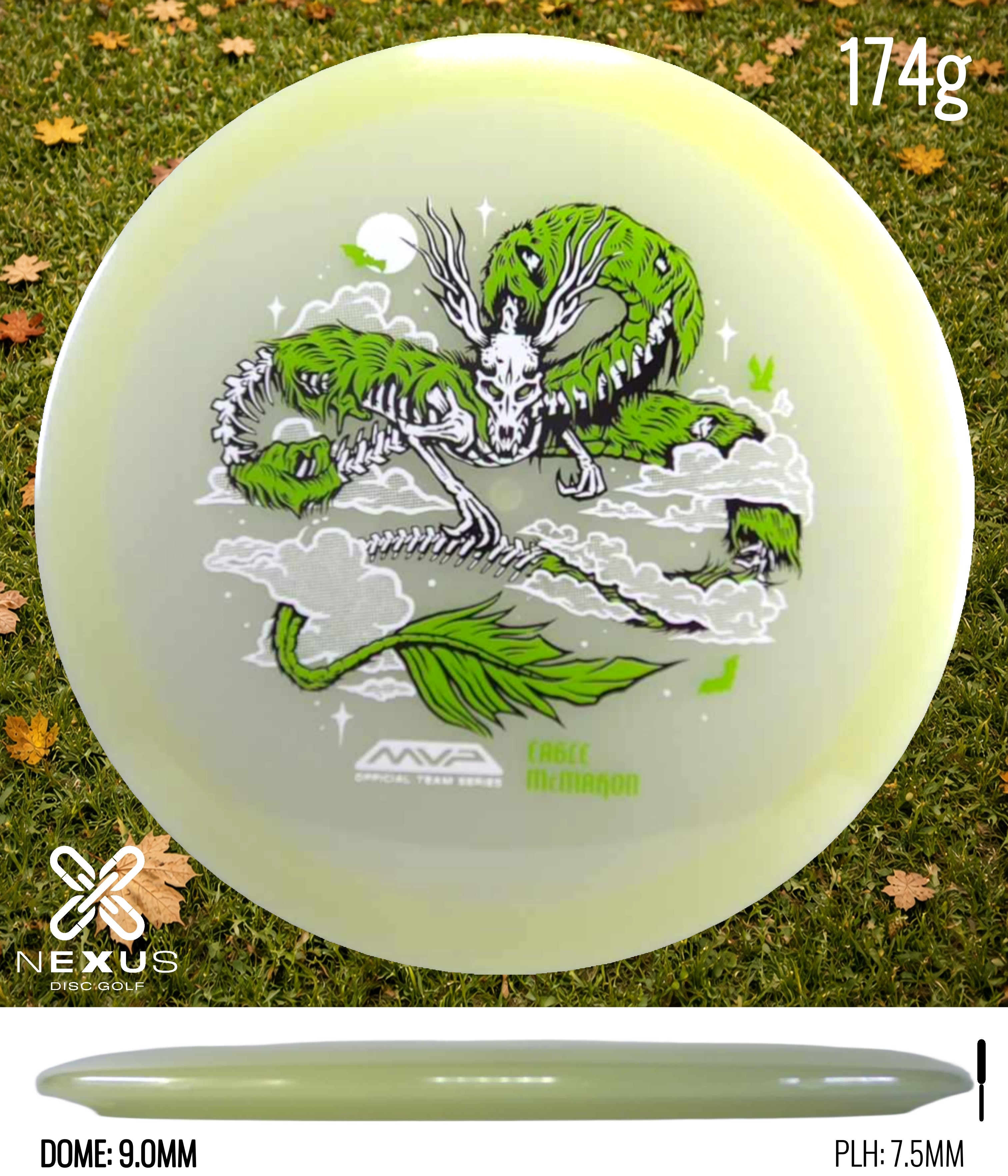 MVP Streamline Eclipse Ascend – Eagle McMahon Halloween Team Series Glow/Green, White 174g