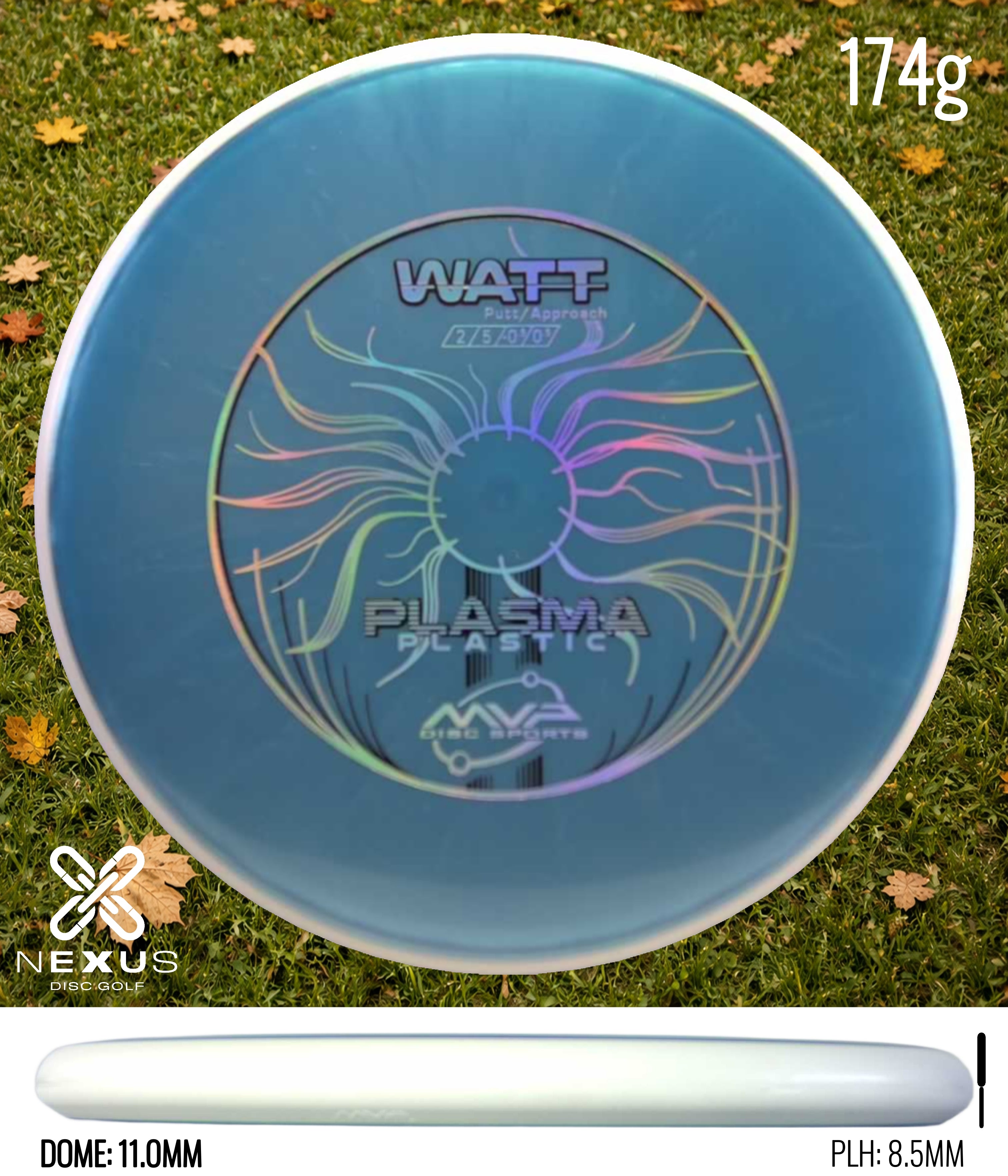 MVP Watt Plasma Blue/Silver 174g