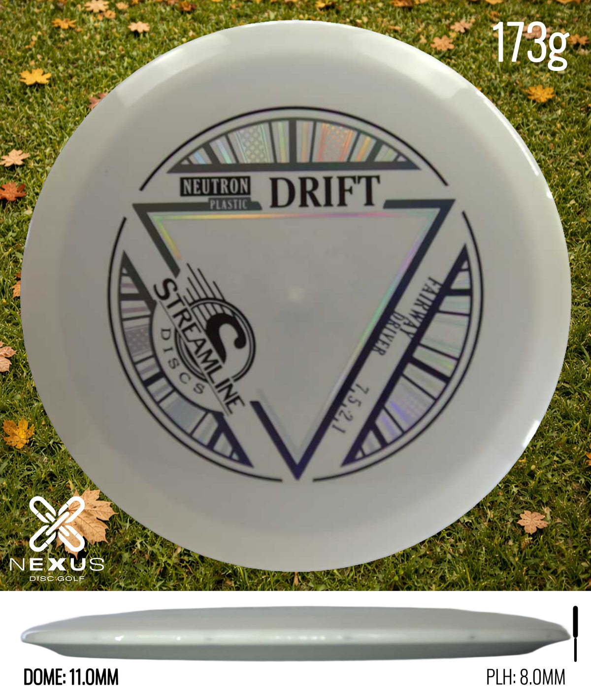 Streamline Drift Neutron White/Black, Blue Holo 173g